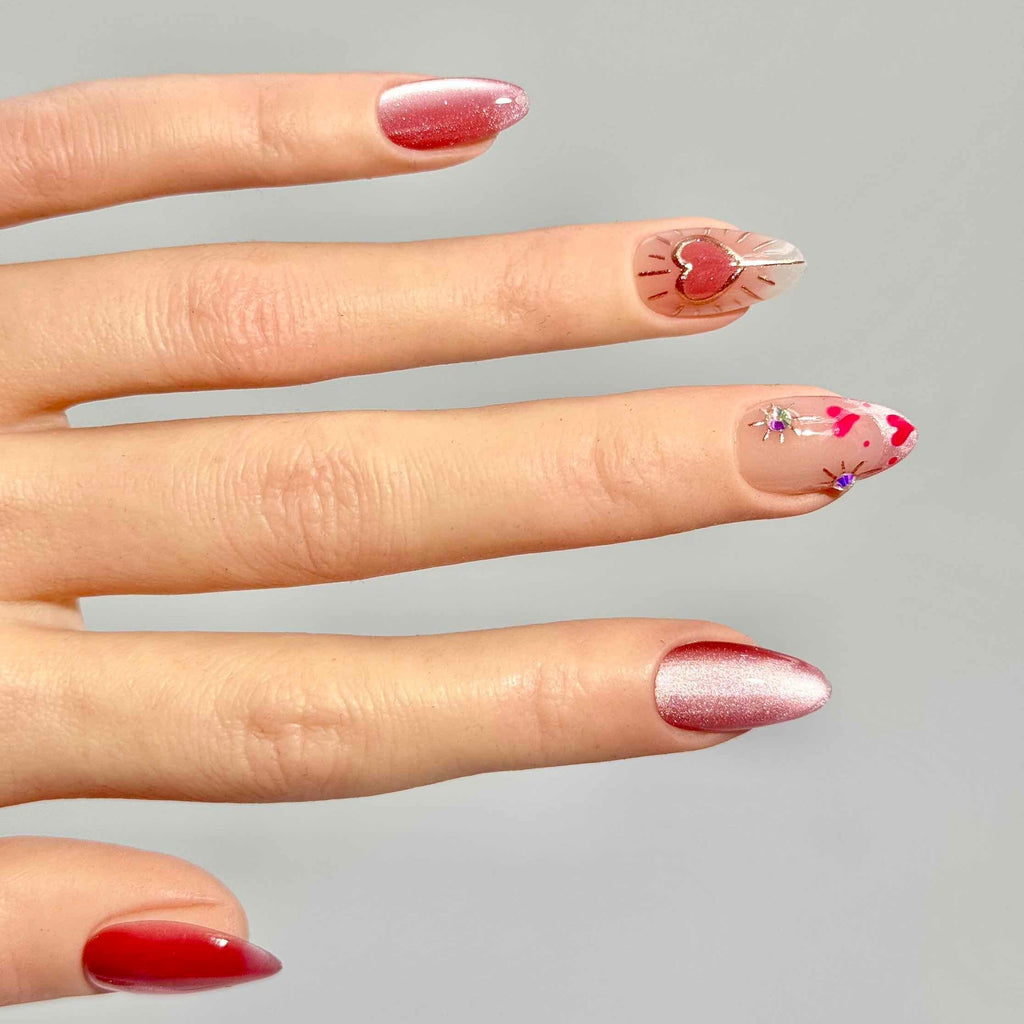 10 PCS/Set Handmade Salon-Grade Gel Press-On Nails AW1060