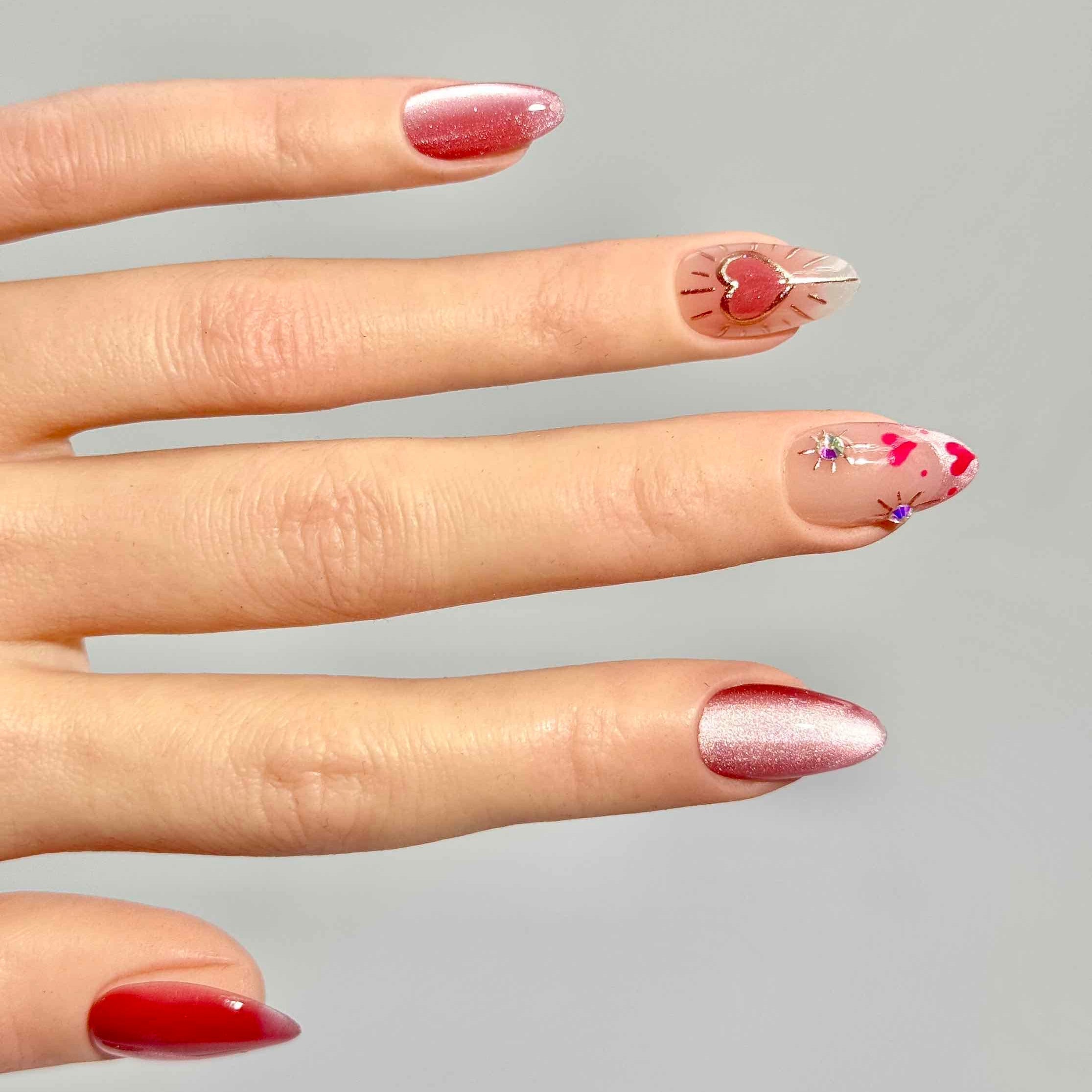 10 PCS/Set Handmade Salon-Grade Gel Press-On Nails AW1060