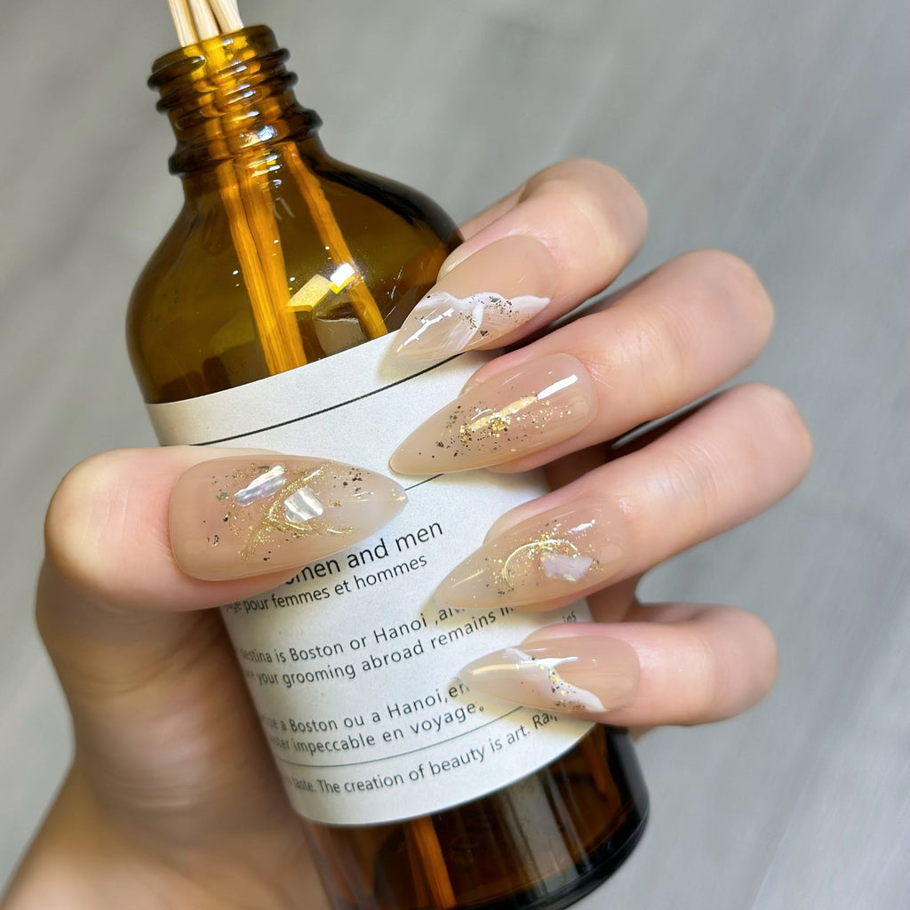 10 PCS/Set Handmade Salon-Grade Gel Press-On Nails AW1062
