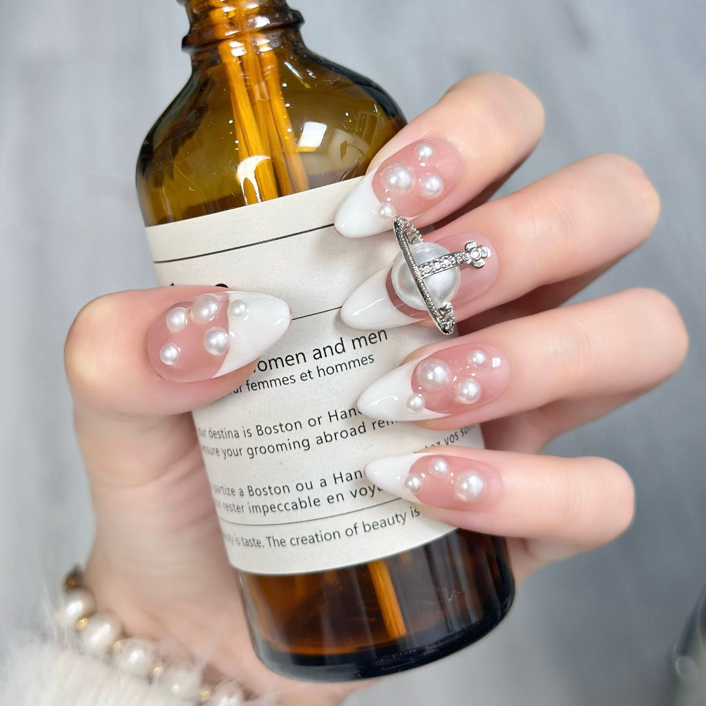 10 PCS/Set Handmade Salon-Grade Gel Press-On Nails AW1067