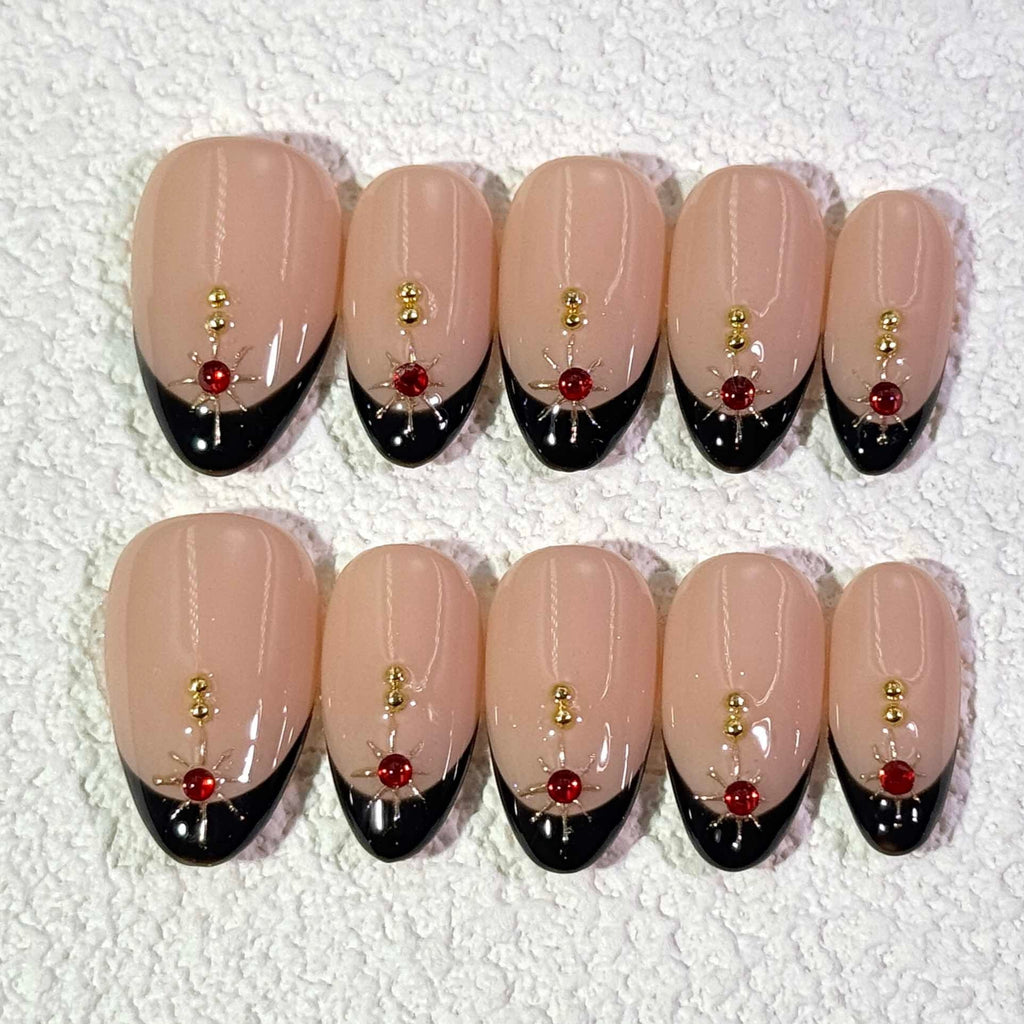 10 PCS/Set Handmade Salon-Grade Gel Press-On Nails AW1094