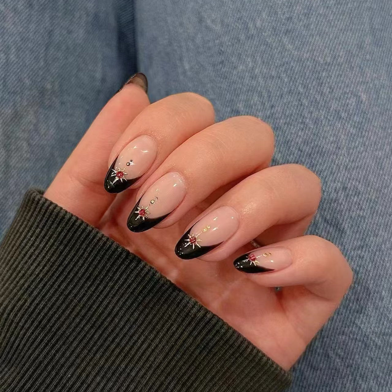 10 PCS/Set Handmade Salon-Grade Gel Press-On Nails AW1094