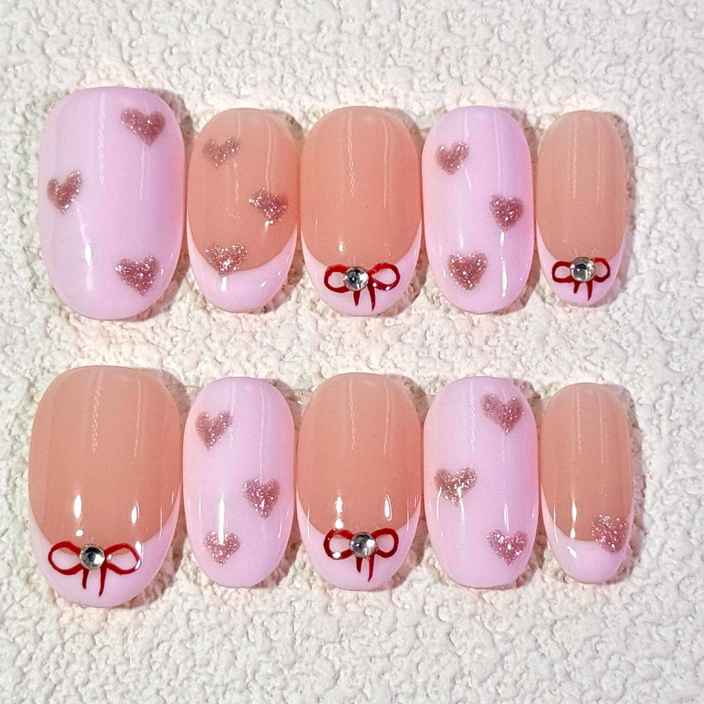 10 PCS/Set Handmade Salon-Grade Gel Press-On Nails AW1098