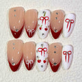 10 PCS/Set Handmade Salon-Grade Gel Press-On Nails AW1116