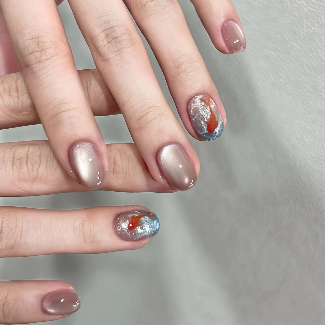 10 PCS/Set Handmade Salon-Grade Gel Press-On Nails AW1126