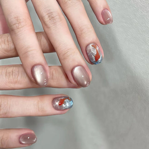 10 PCS/Set Handmade Salon-Grade Gel Press-On Nails AW1126