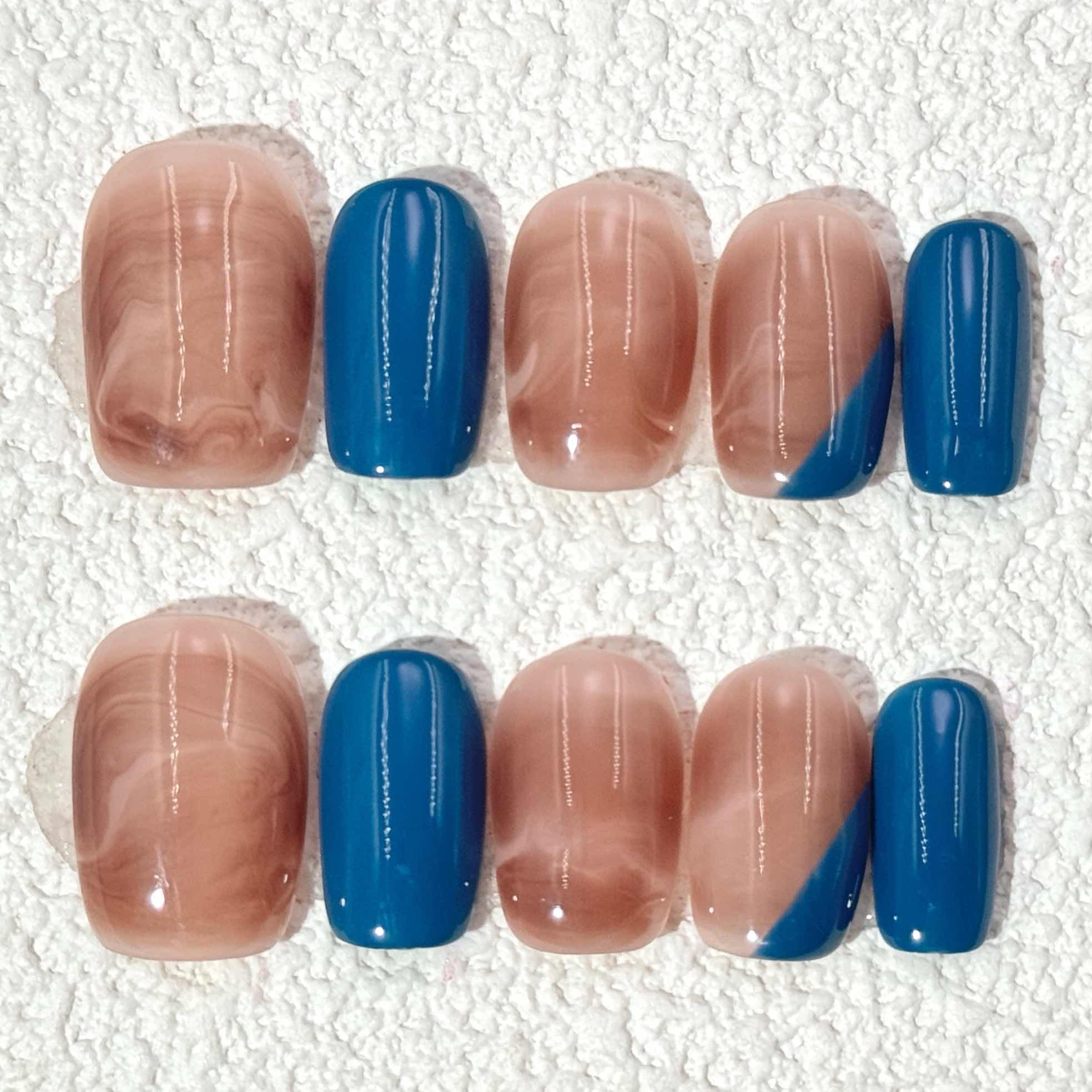 10 PCS/Set Handmade Salon-Grade Gel Press-On Nails AW1136