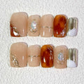 10 PCS/Set Handmade Salon-Grade Gel Press-On Nails AW1141