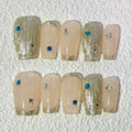 10 PCS/Set Handmade Salon-Grade Gel Press-On Nails AW1144