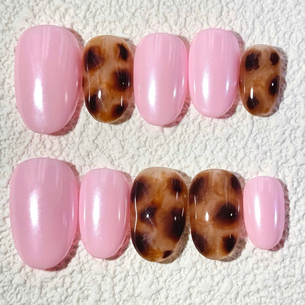 10 PCS/Set Handmade Salon-Grade Gel Press-On Nails AW1160