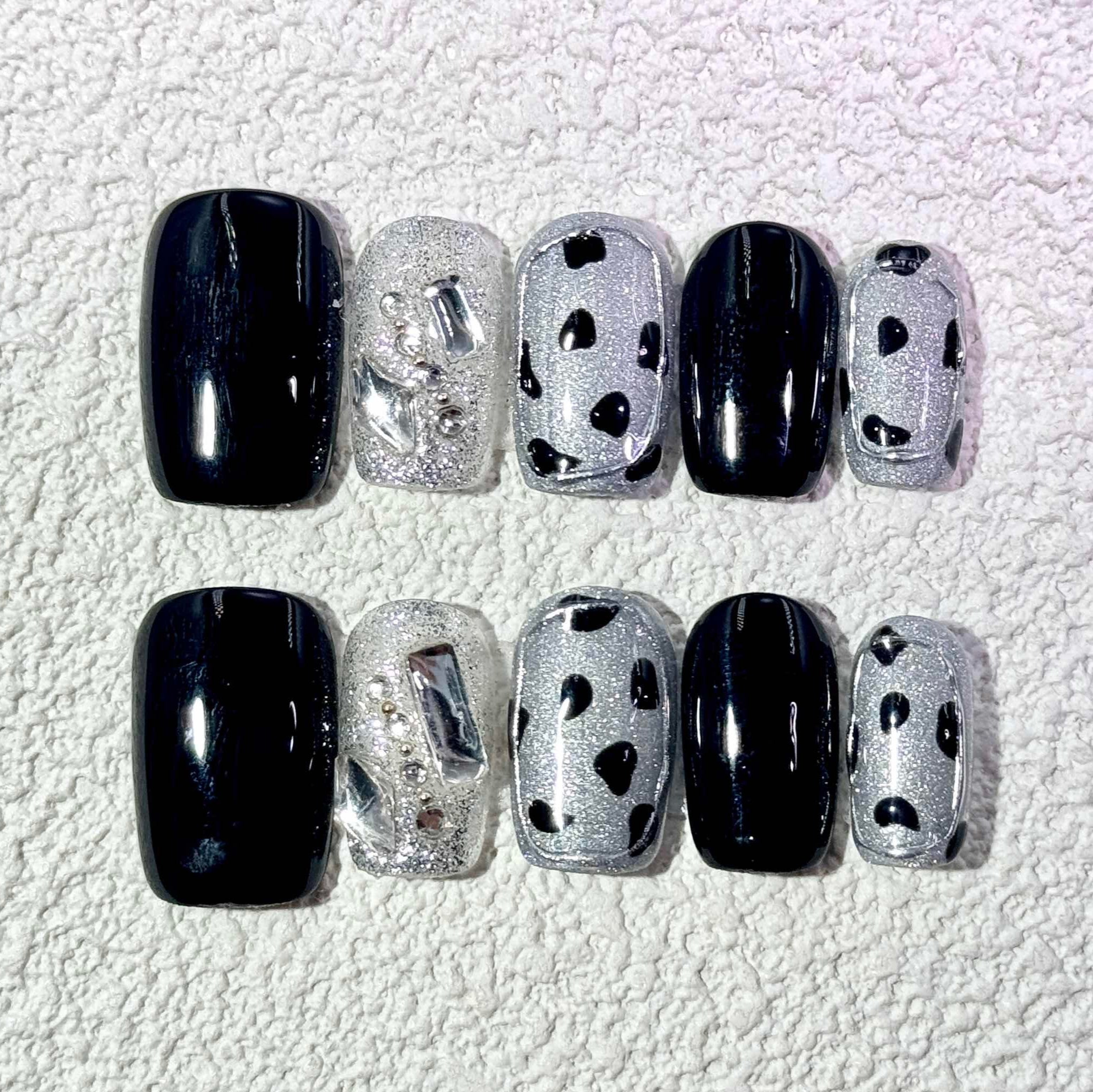 10 PCS/Set Handmade Salon-Grade Gel Press-On Nails AW1176