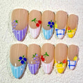 10 PCS/Set Handmade Salon-Grade Gel Press-On Nails AW1228