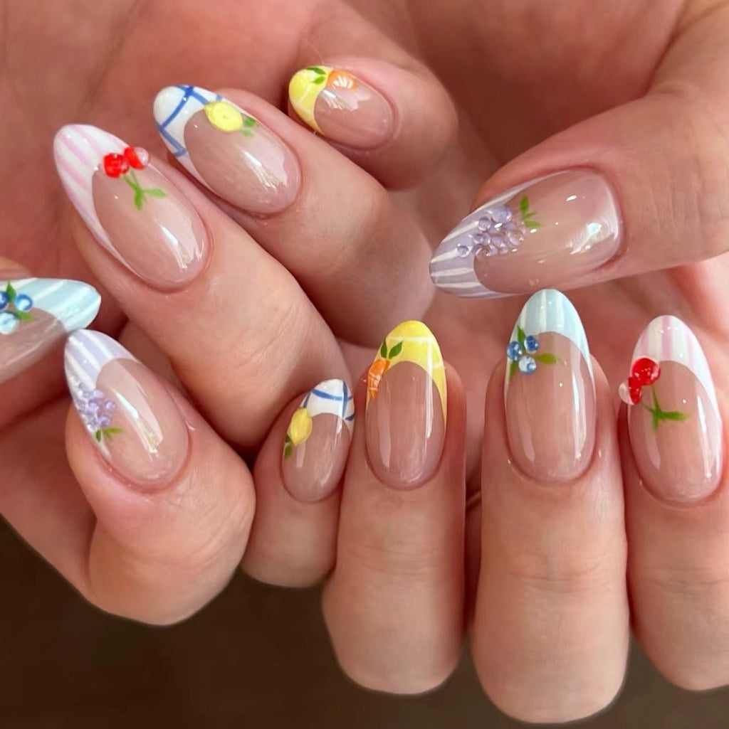 10 PCS/Set Handmade Salon-Grade Gel Press-On Nails AW1228