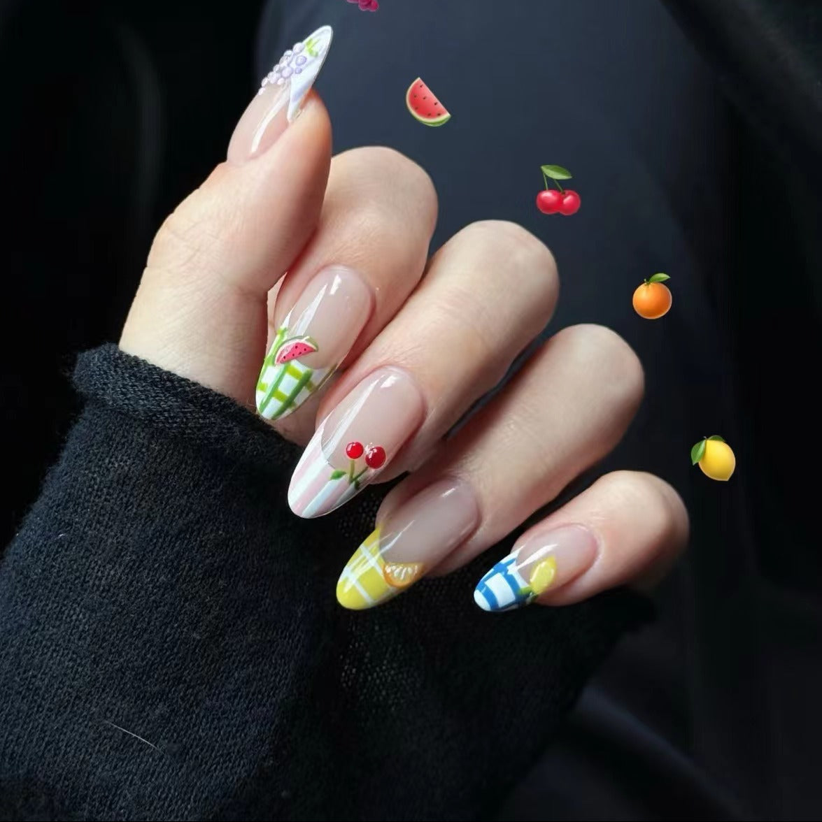 10 PCS/Set Handmade Salon-Grade Gel Press-On Nails AW1228
