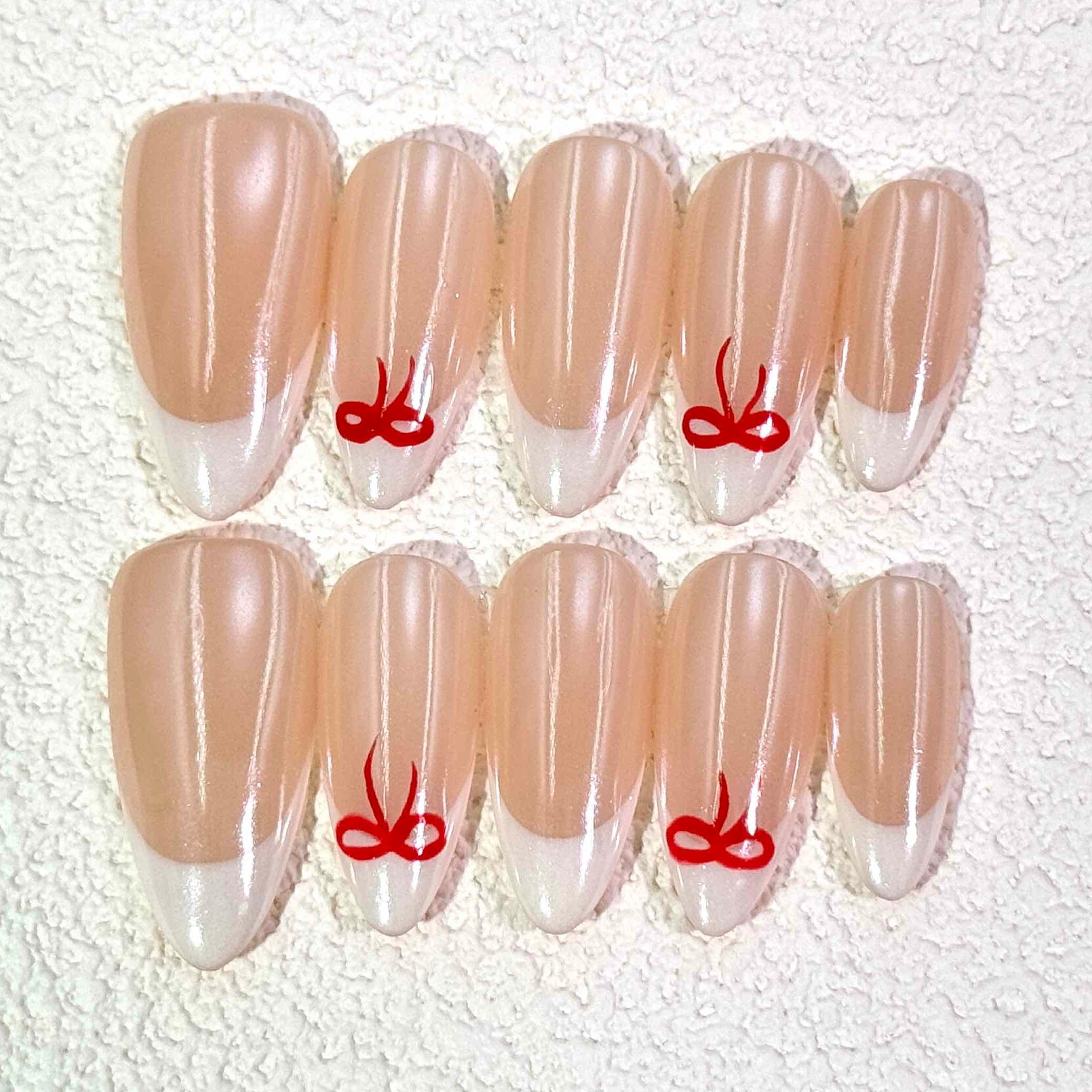 10 PCS/Set Handmade Salon-Grade Gel Press-On Nails AW1247
