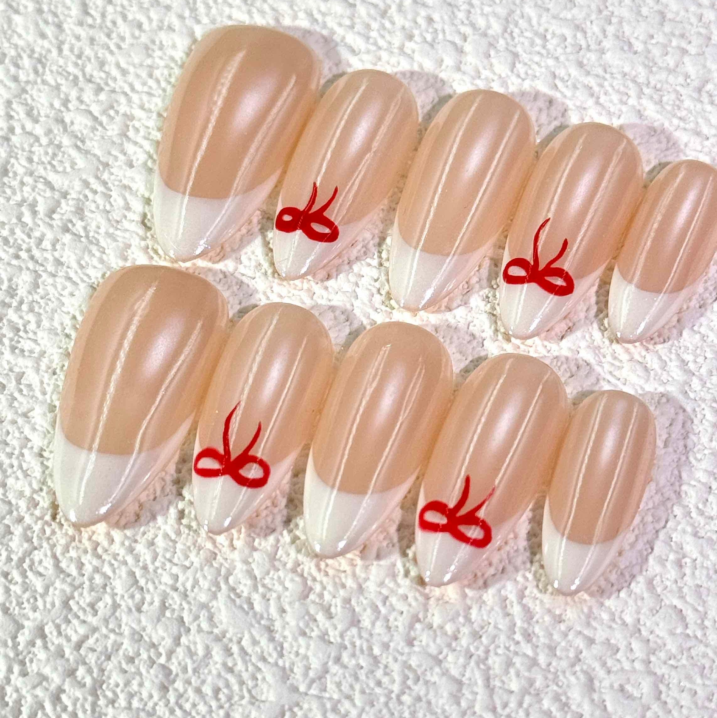10 PCS/Set Handmade Salon-Grade Gel Press-On Nails AW1247