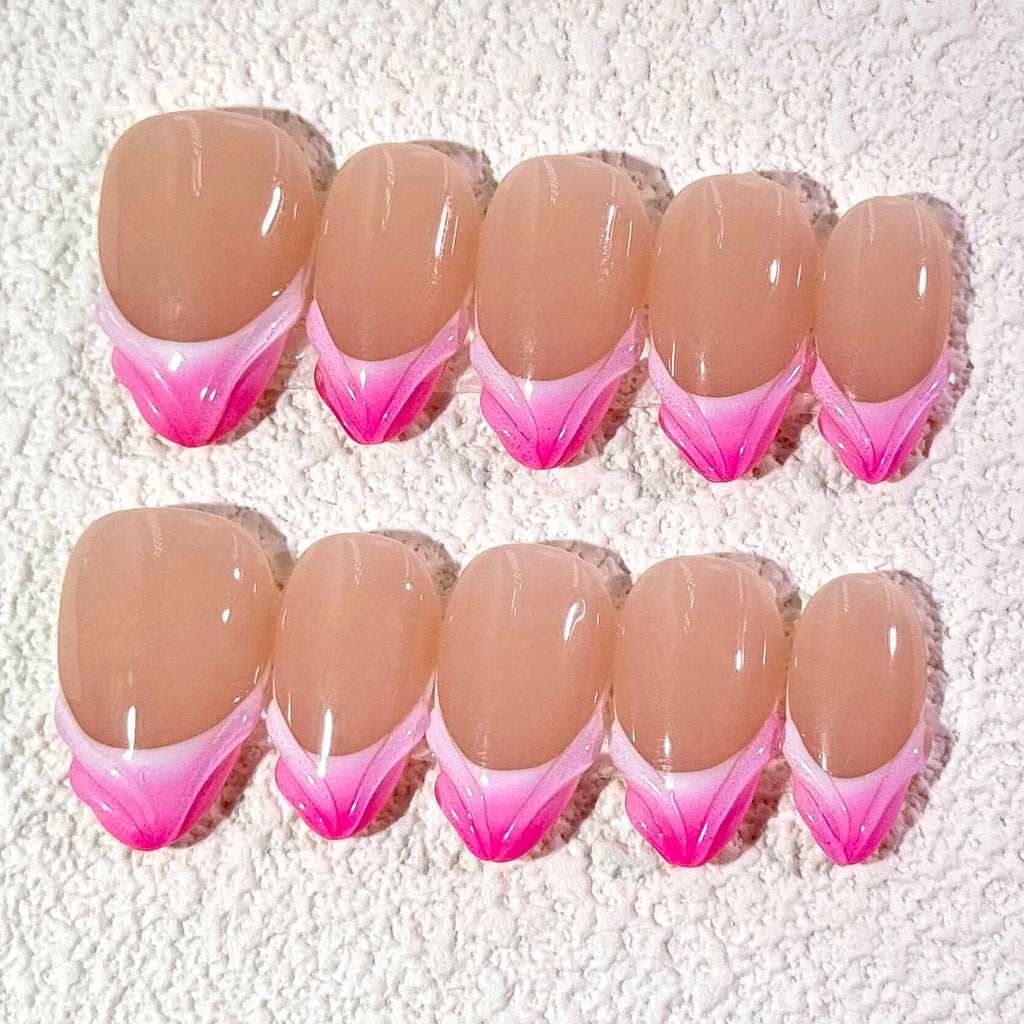 10 PCS/Set Handmade Salon-Grade Gel Press-On Nails AW1284