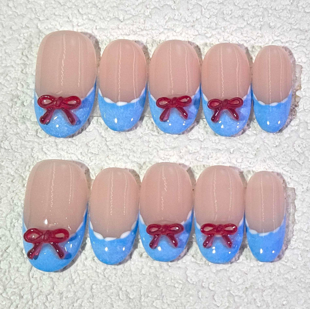 10 PCS/Set Handmade Salon-Grade Gel Press-On Nails AW1292