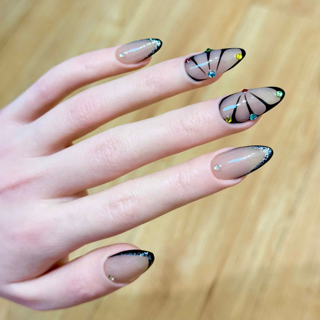 10 PCS/Set Handmade Salon-Grade Gel Press-On Nails AW1297