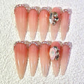 10 PCS/Set Handmade Salon-Grade Gel Press-On Nails AW1313