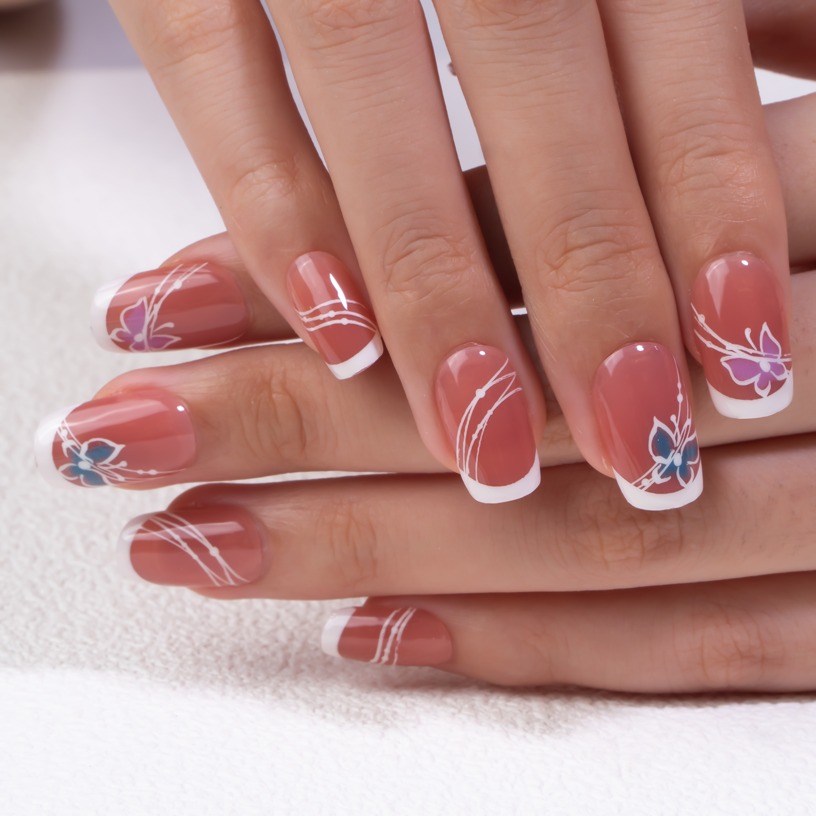 Sale 15 Sizes-30 Pcs Acrylic Press On Nails X004HZYXTT