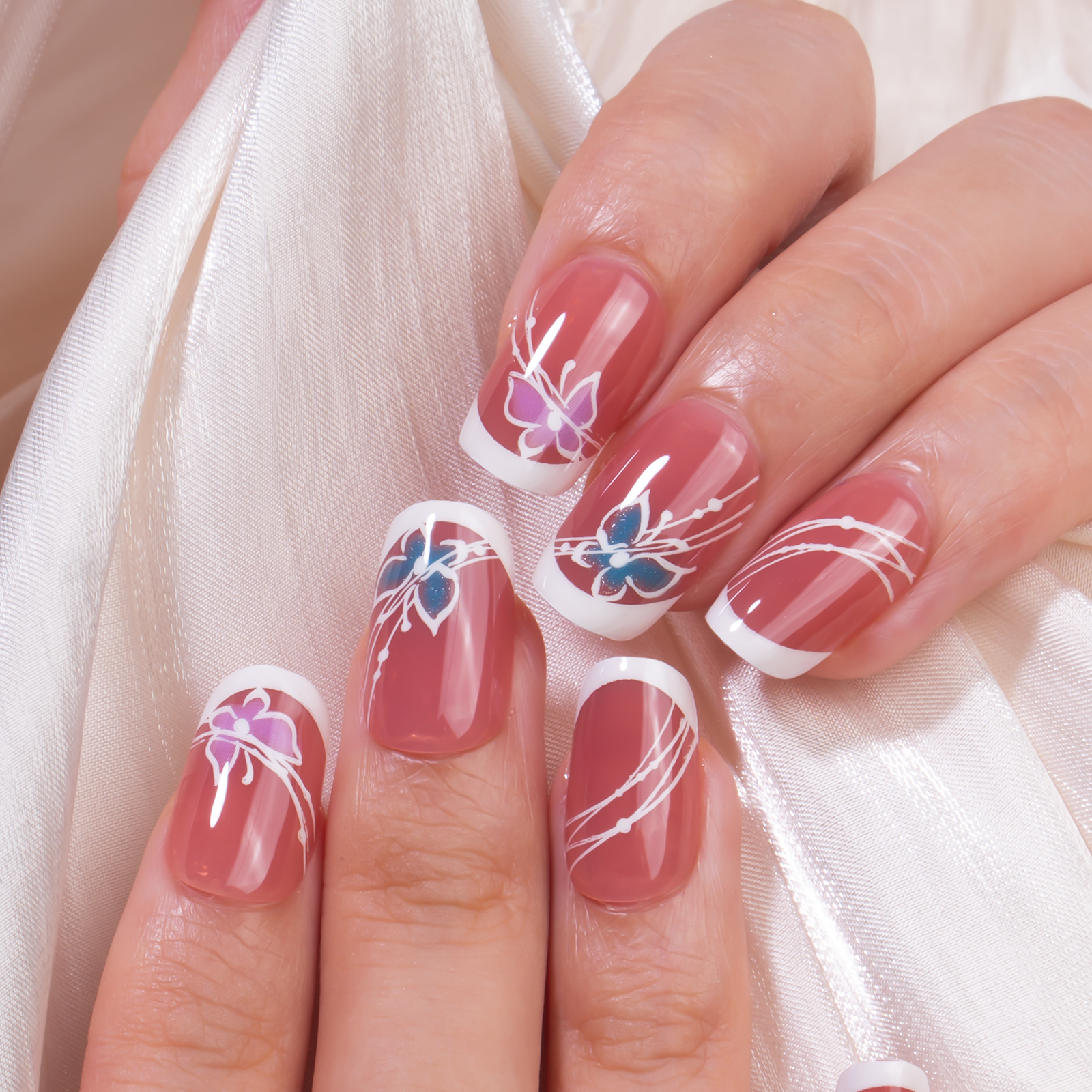 Sale 15 Sizes-30 Pcs Acrylic Press On Nails X004HZYXTT