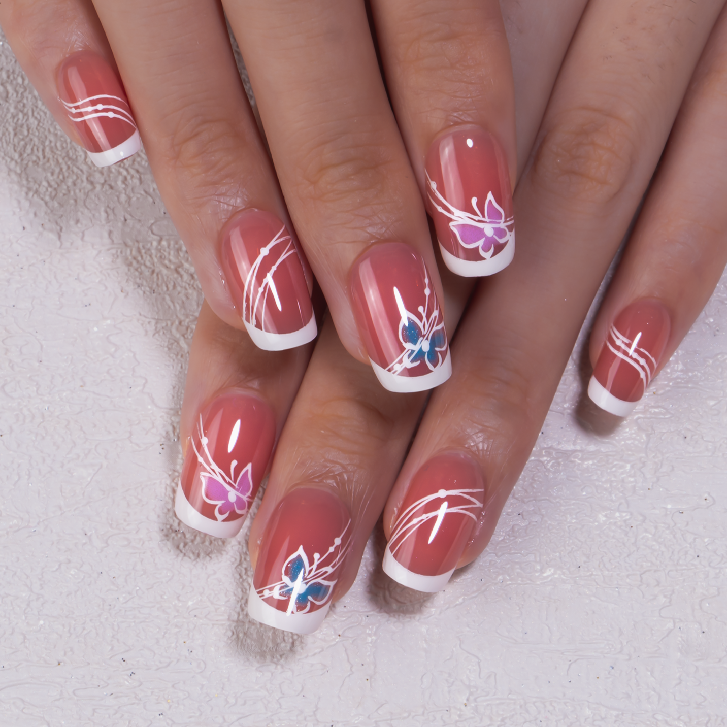Sale 15 Sizes-30 Pcs Acrylic Press On Nails X004HZYXTT