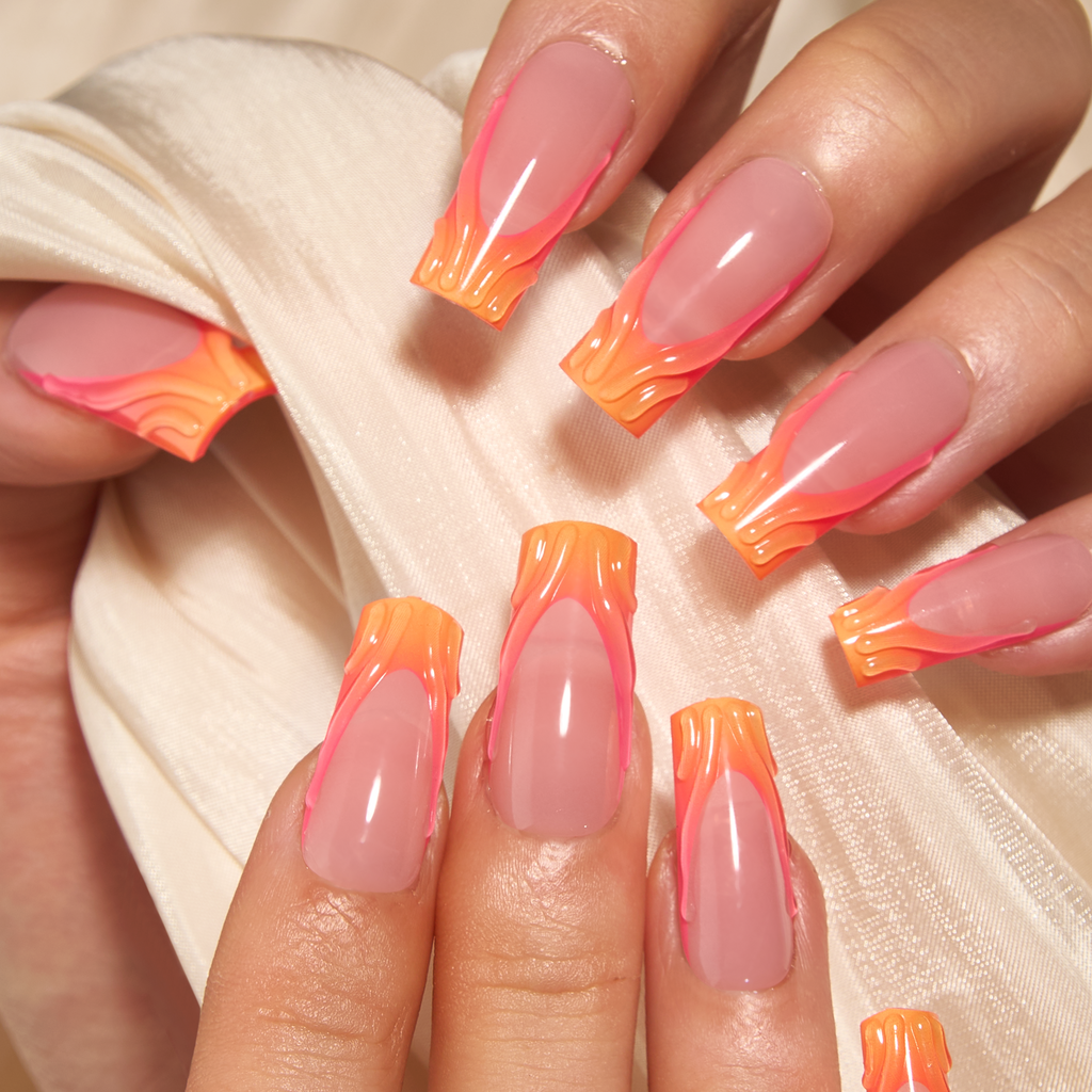 Gel Press On Nails 16 Sizes-32 Pcs Kit X004R7I05P