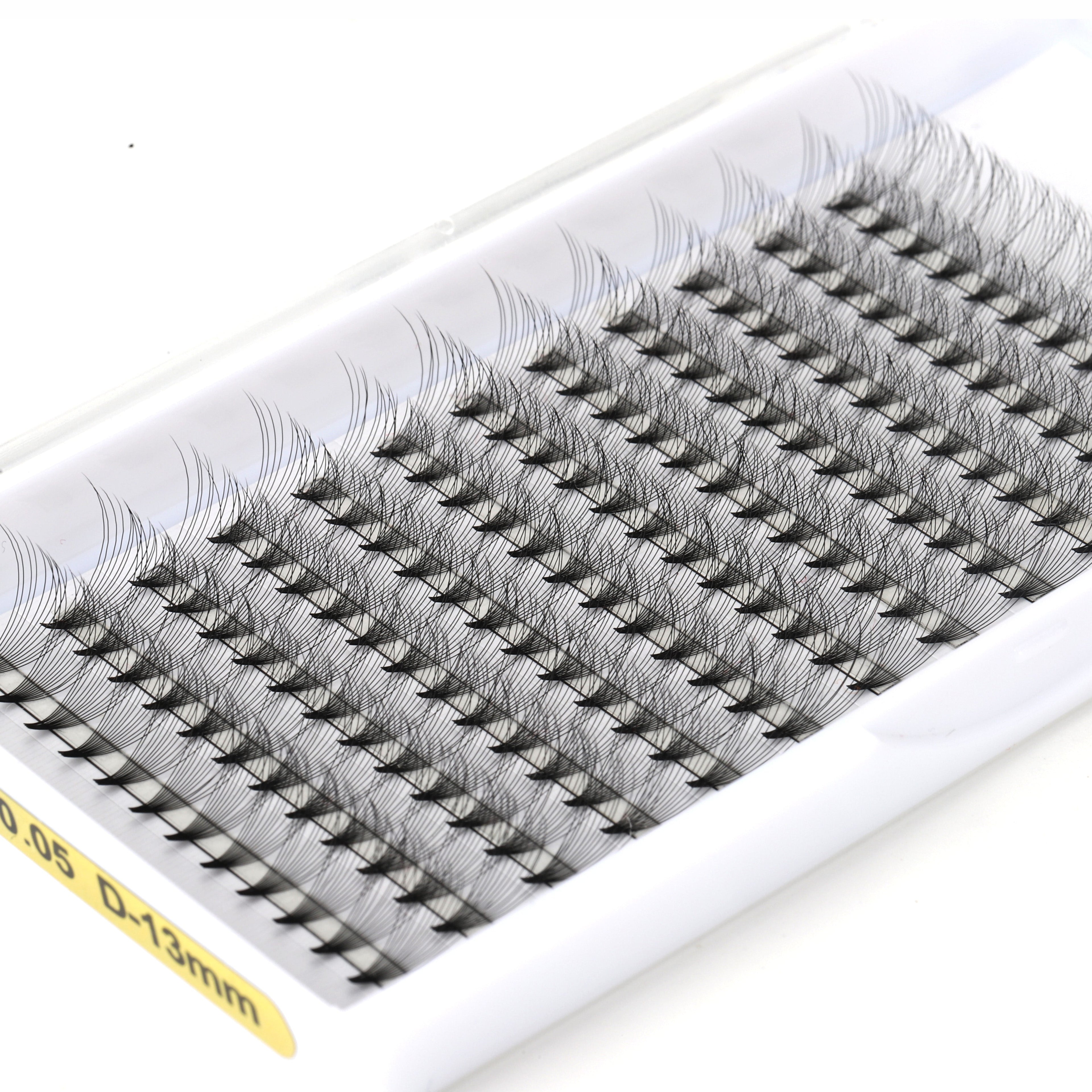 Premade Short Stem Fan Lashes 12D