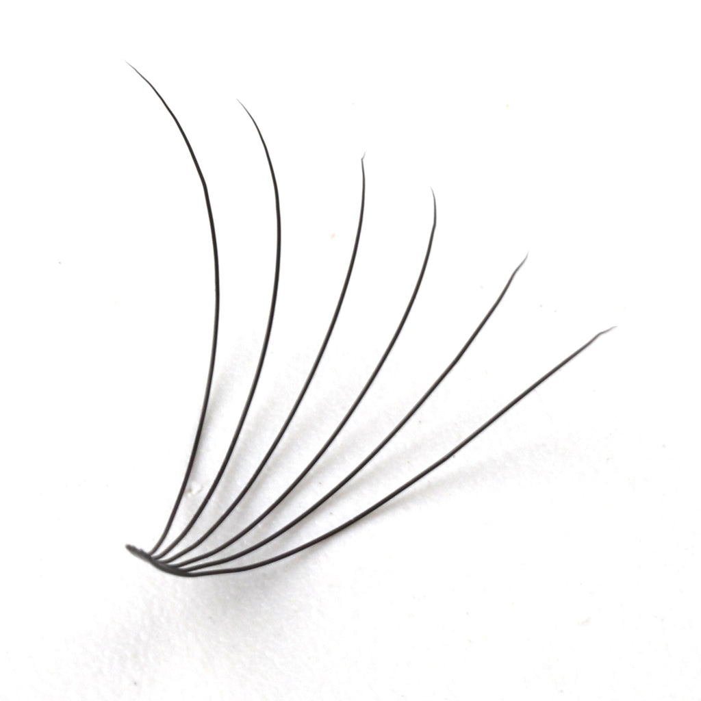 Premade Short Stem Fan Lashes 6D