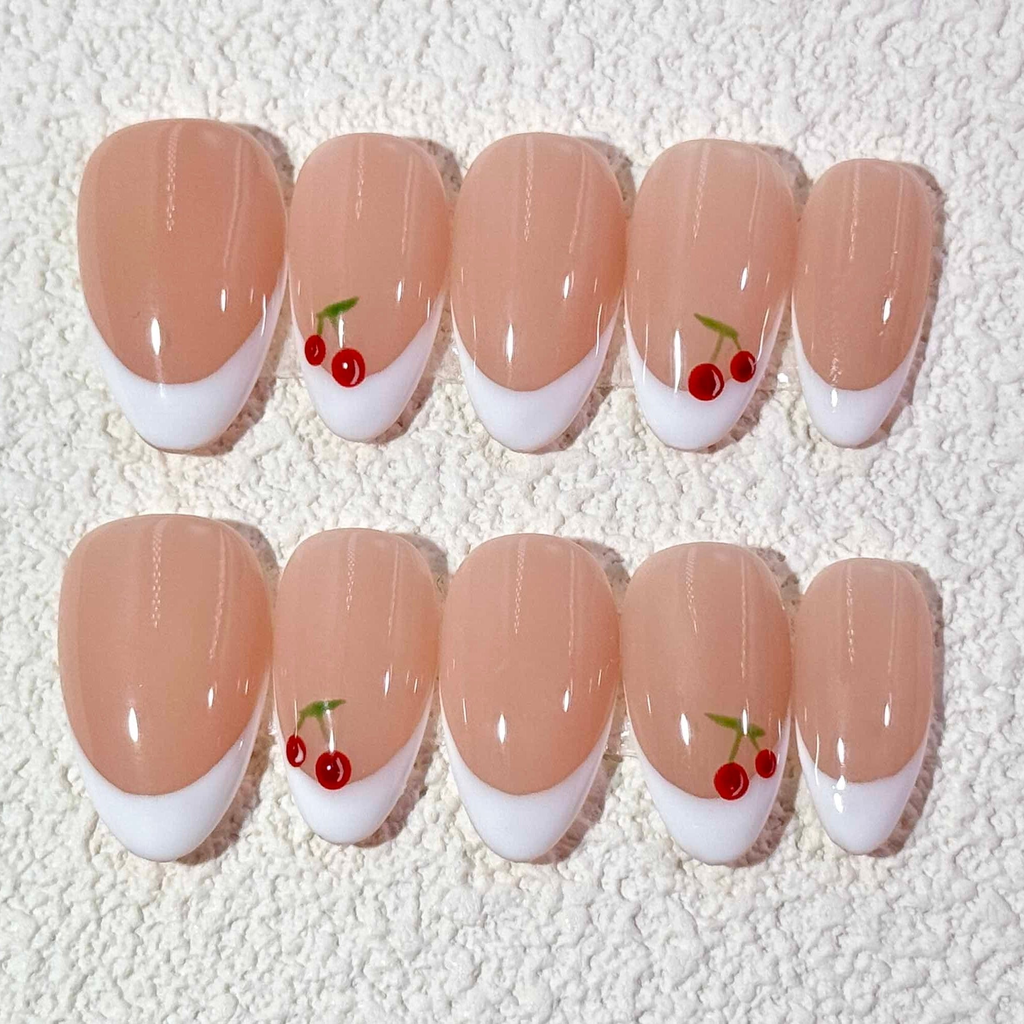 10 PCS/Set Handmade Salon-Grade Gel Press-On Nails AW1195