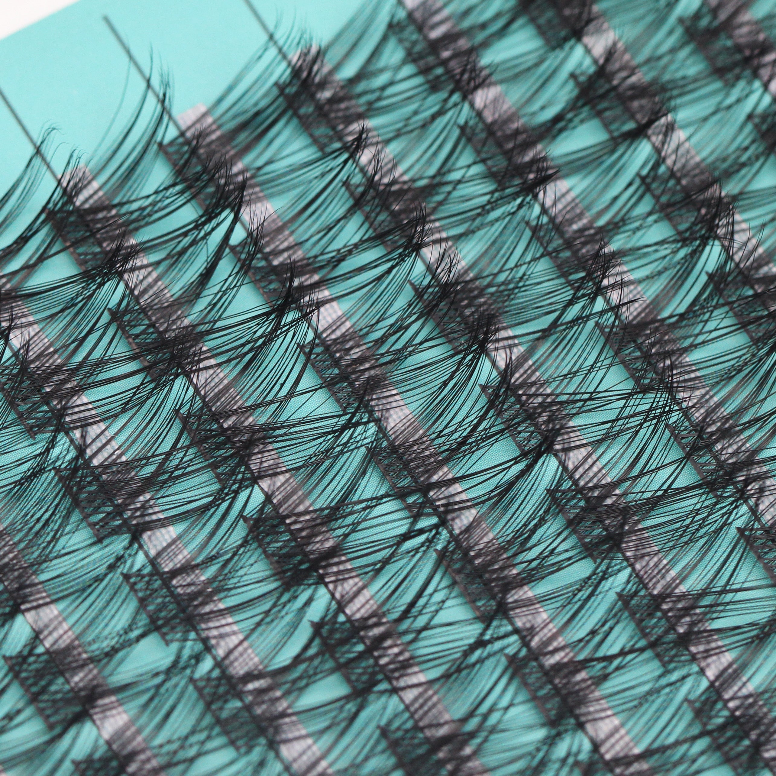 BODERMINCER M10# Color Black D Curl 16 Rows Natural Extensions Individual False Eyelashes Lash Clusters 8mm/10mm/12mm/14mm/16mm/18mm to Choose