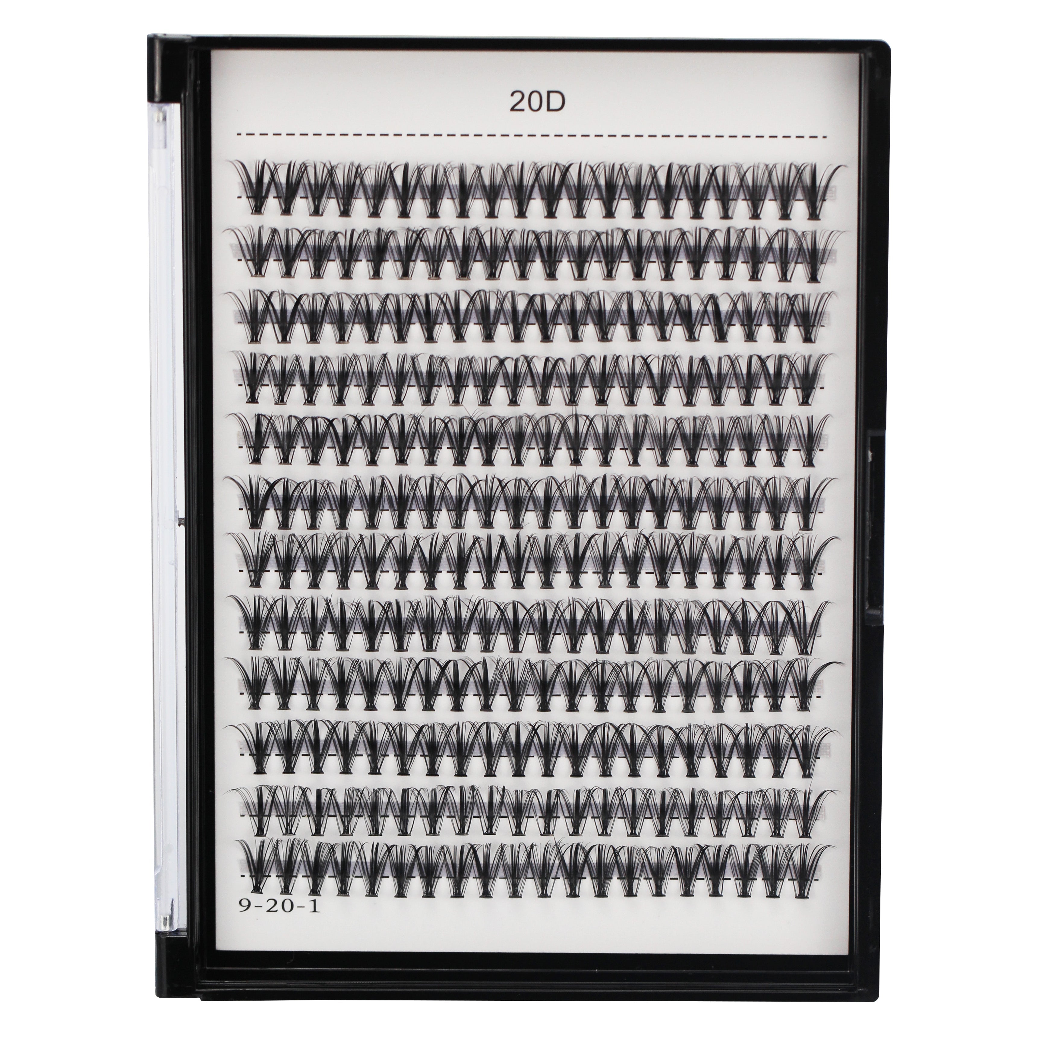 Bodermincer 20D# Color Black 240pcs Per Pack C Curl/D Curl/DD Culr Natural Extensions Wispy Individual False Eyelashes Lash Clusters Lash Cluster Extensions