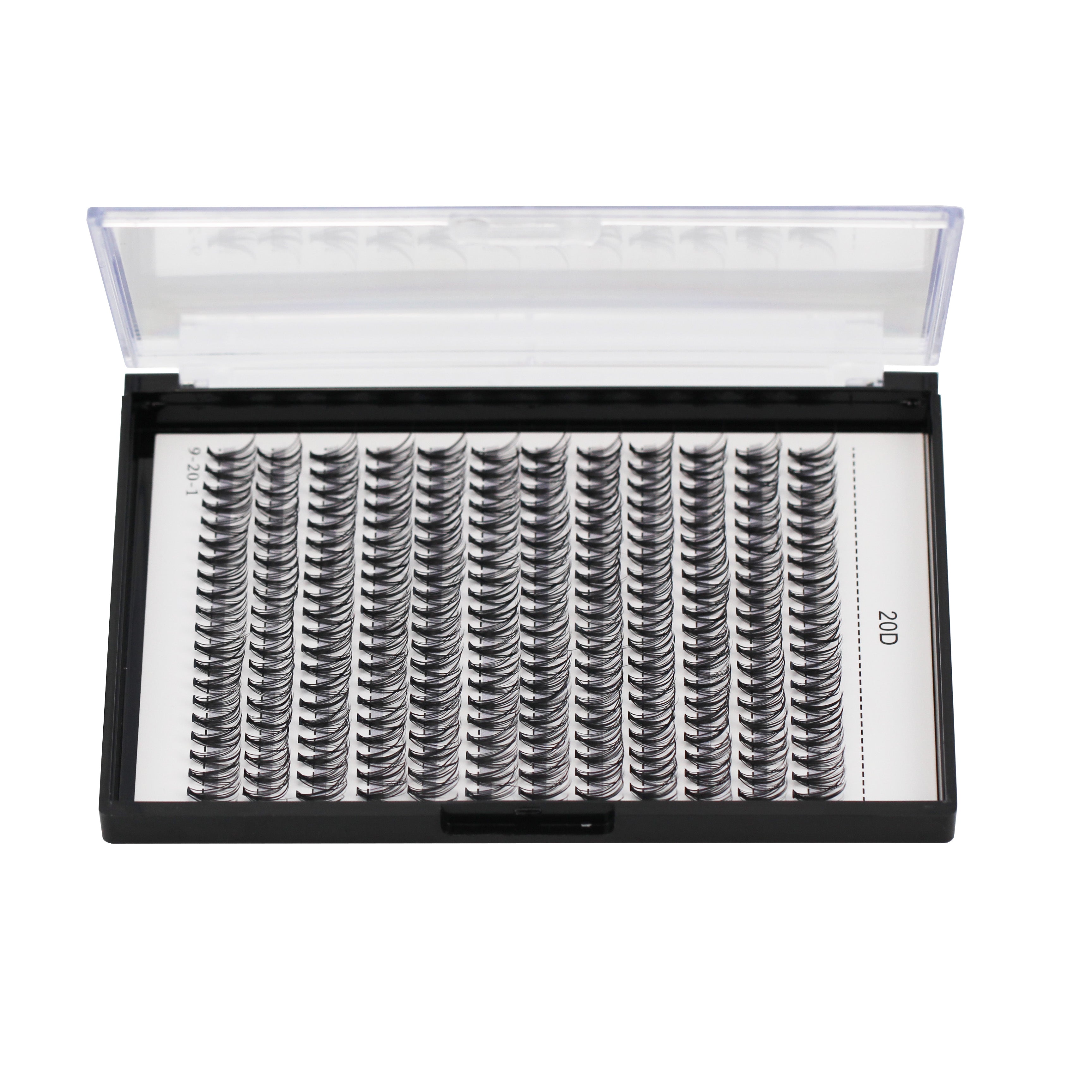 Bodermincer 20D# Color Black 240pcs Per Pack C Curl/D Curl/DD Culr Natural Extensions Wispy Individual False Eyelashes Lash Clusters Lash Cluster Extensions