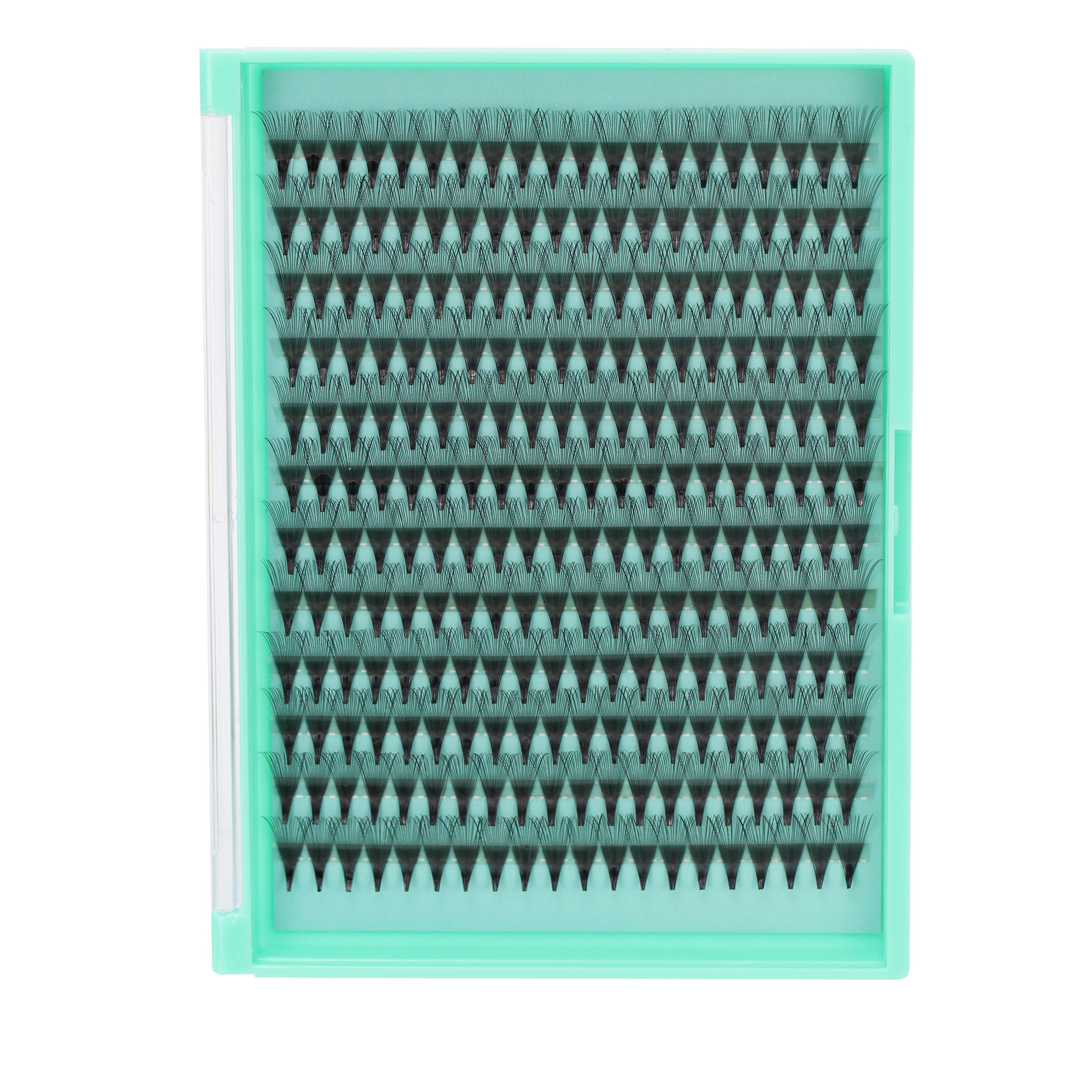 Bodermincer  20D# Color Black D Curl 0.07mm 14 Rows 240pcs Pre-made Fans Natural Extensions Individual False Eyelashes Lash Clusters 8mm/9mm/10mm/11mm/12mm/13mm/14mm/15mm/16mm/17mm/18mm to Choose