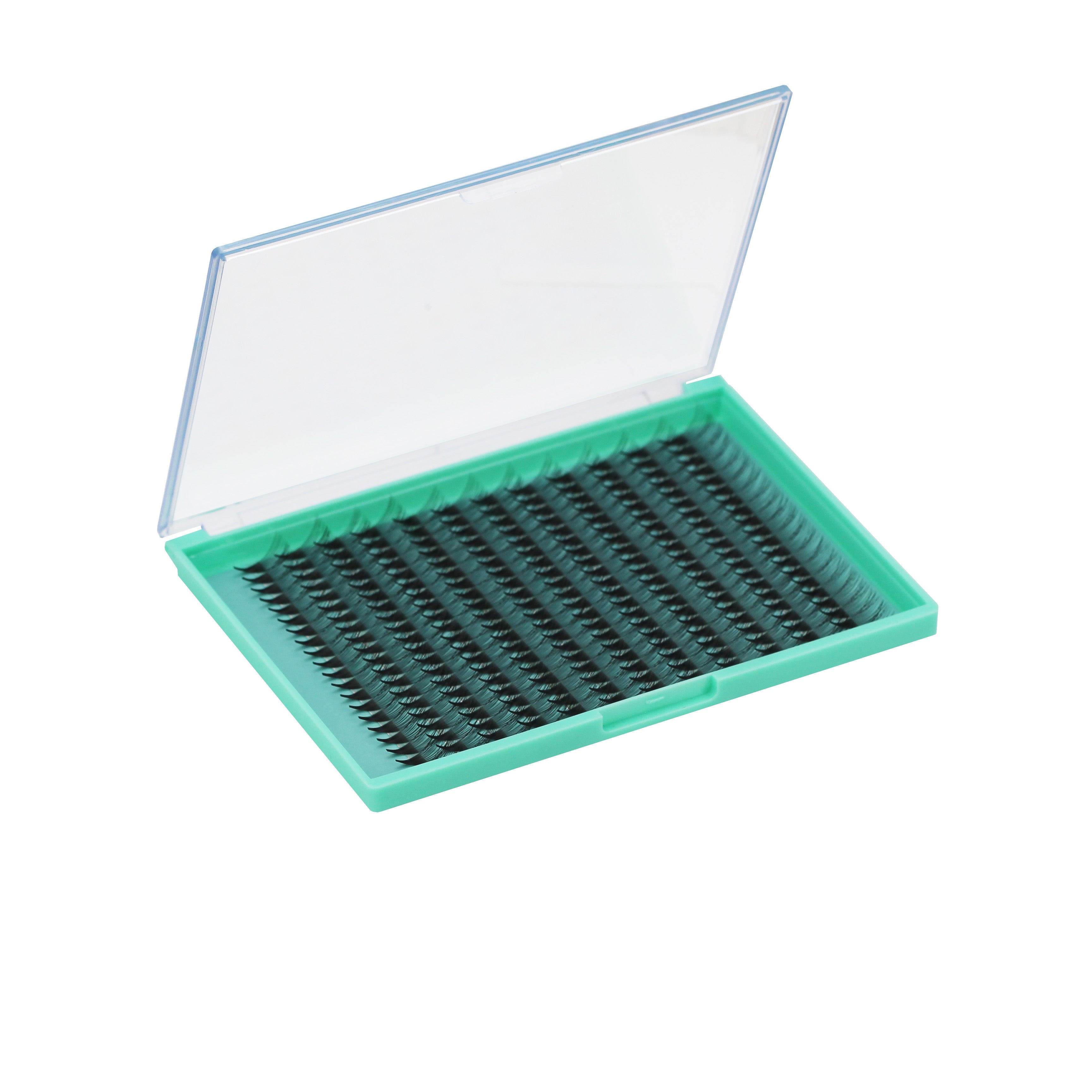 Bodermincer  20D# Color Black D Curl 0.07mm 14 Rows 240pcs Pre-made Fans Natural Extensions Individual False Eyelashes Lash Clusters 8mm/9mm/10mm/11mm/12mm/13mm/14mm/15mm/16mm/17mm/18mm to Choose