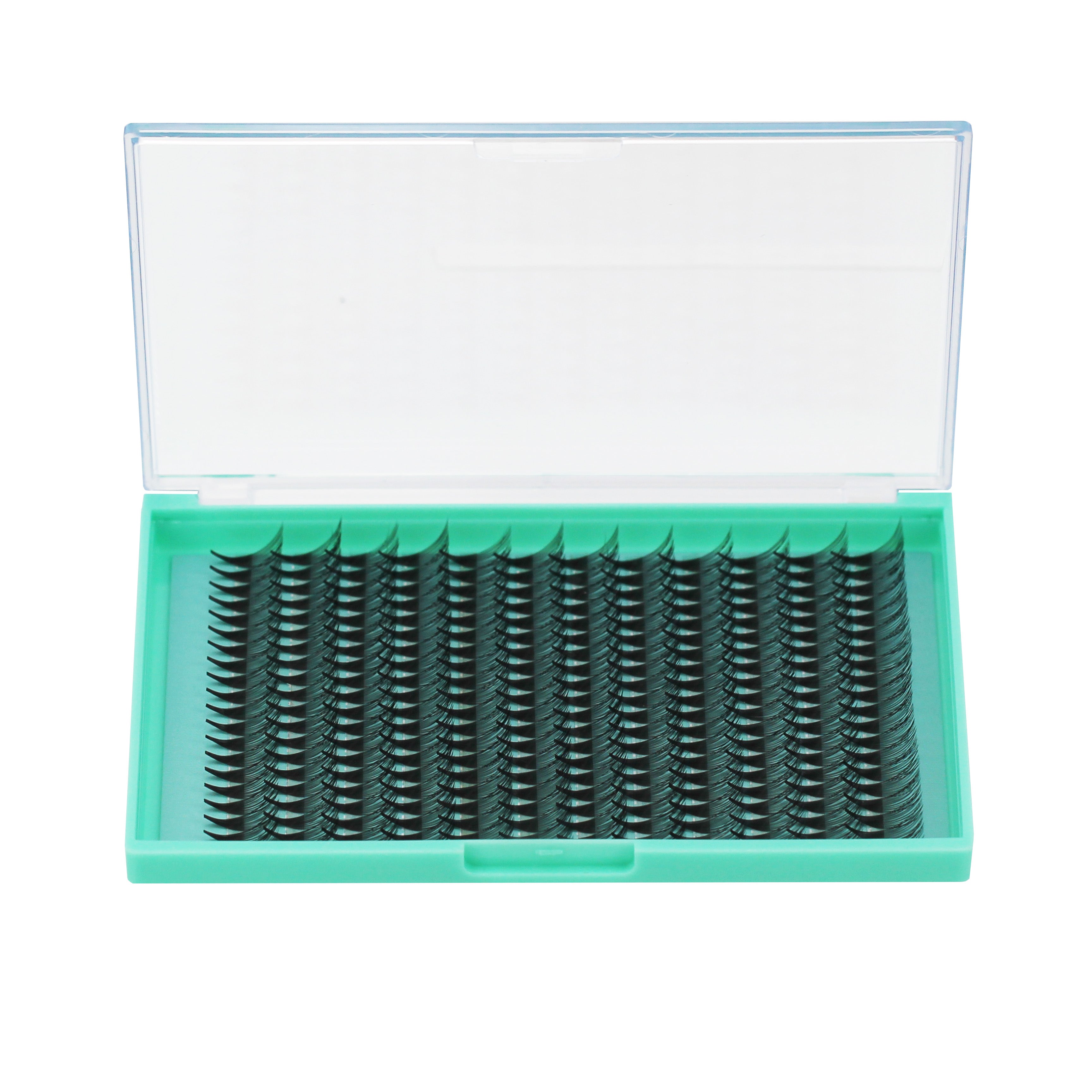 Bodermincer  20D# Color Black D Curl 0.07mm 14 Rows 240pcs Pre-made Fans Natural Extensions Individual False Eyelashes Lash Clusters 8mm/9mm/10mm/11mm/12mm/13mm/14mm/15mm/16mm/17mm/18mm to Choose
