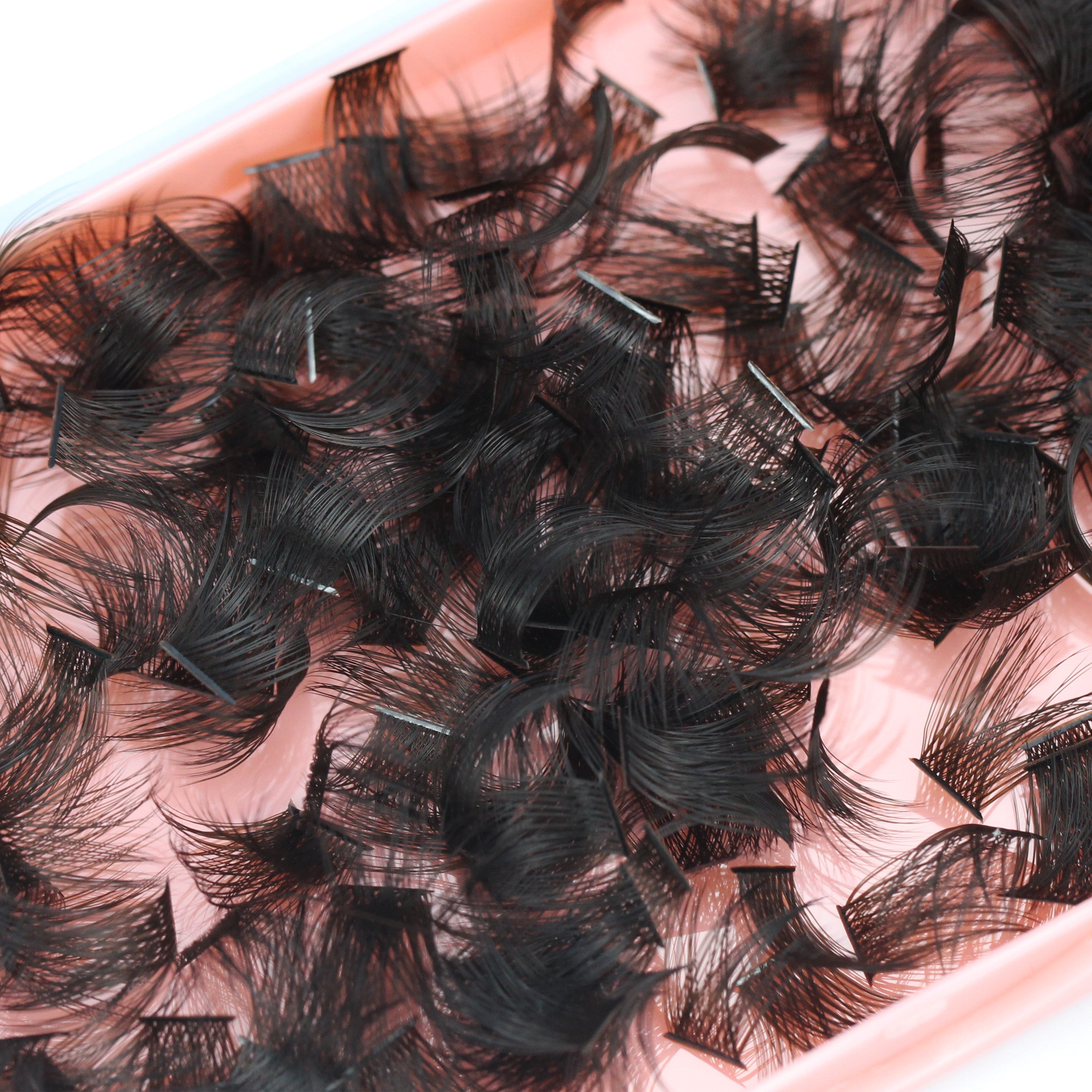 Bodermincer Color Brown D Curl  300pcs/500pcs/800pcs/1000pcs 2000pcs Per Pack Wholesale False Eyelashes Bulk