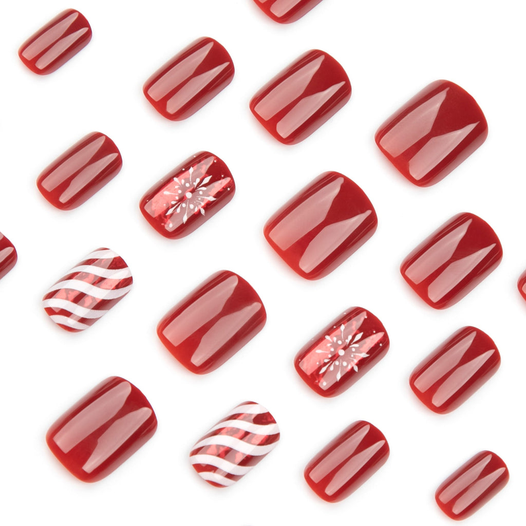 15 Sizes-30 Pcs Acrylic Press On Nails X004GR4163