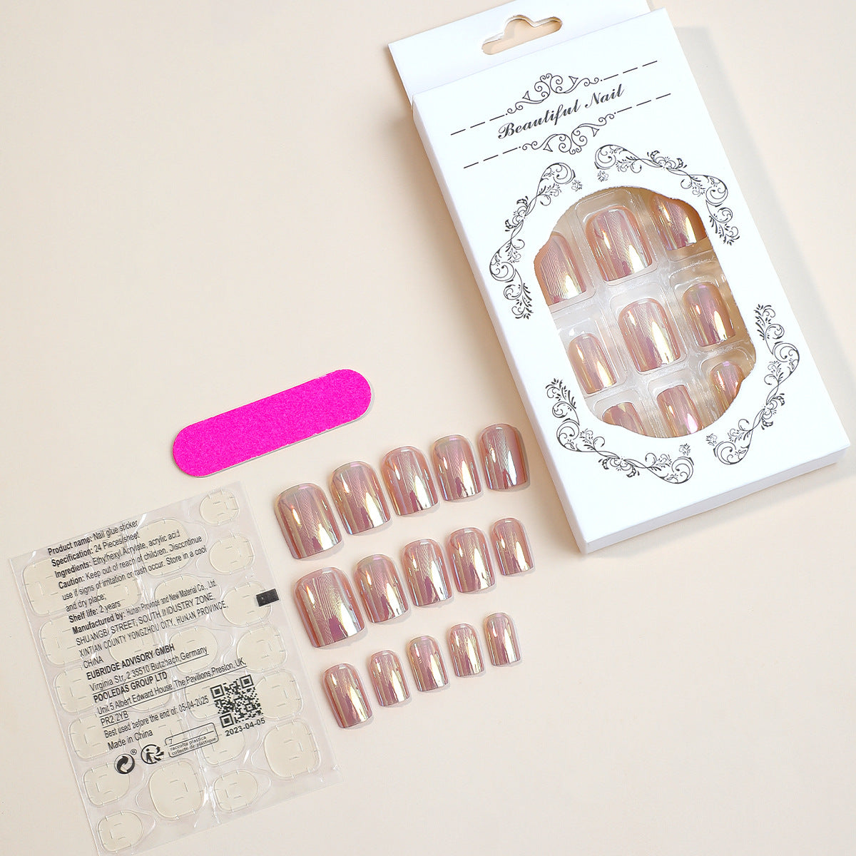 15 Sizes-30 Pcs Acrylic Press On Nails X0044EQULR