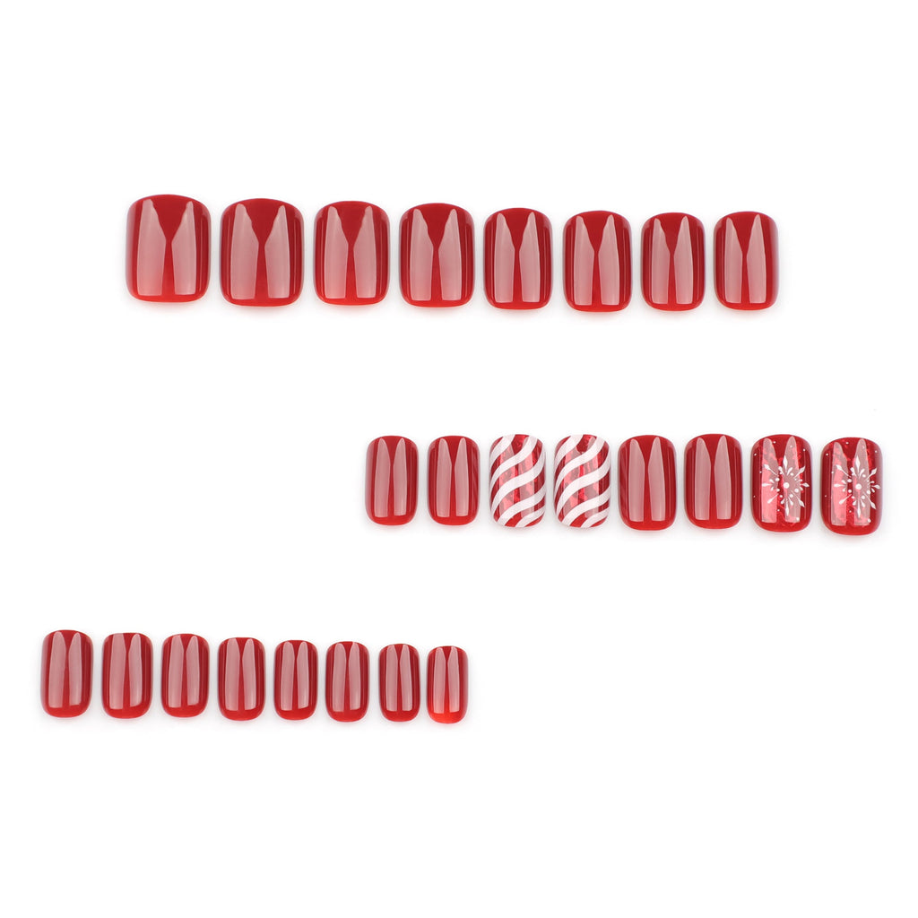 15 Sizes-30 Pcs Acrylic Press On Nails X004GR4163