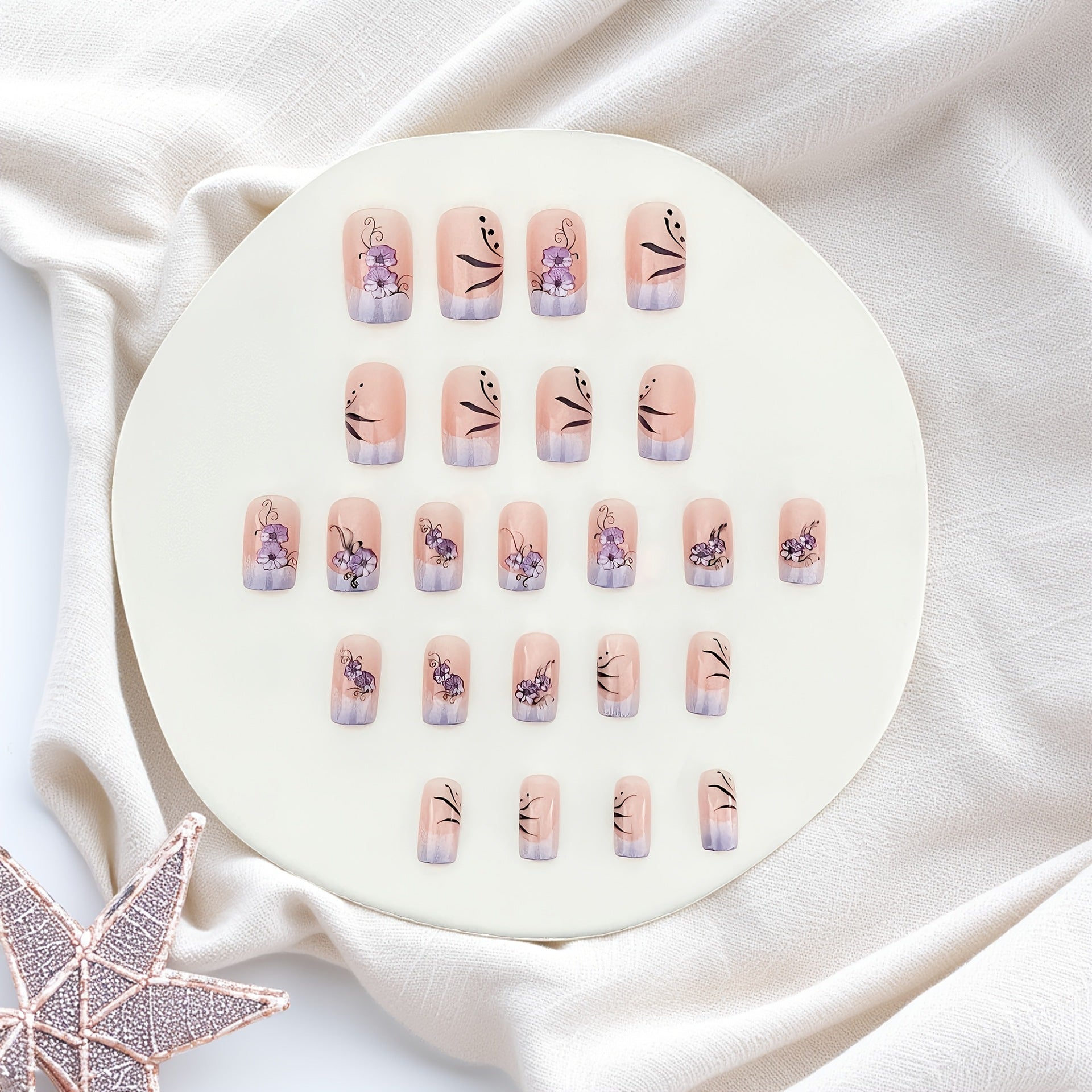 15 Sizes-30 Pcs Acrylic Press On Nails X004RPFHDZ