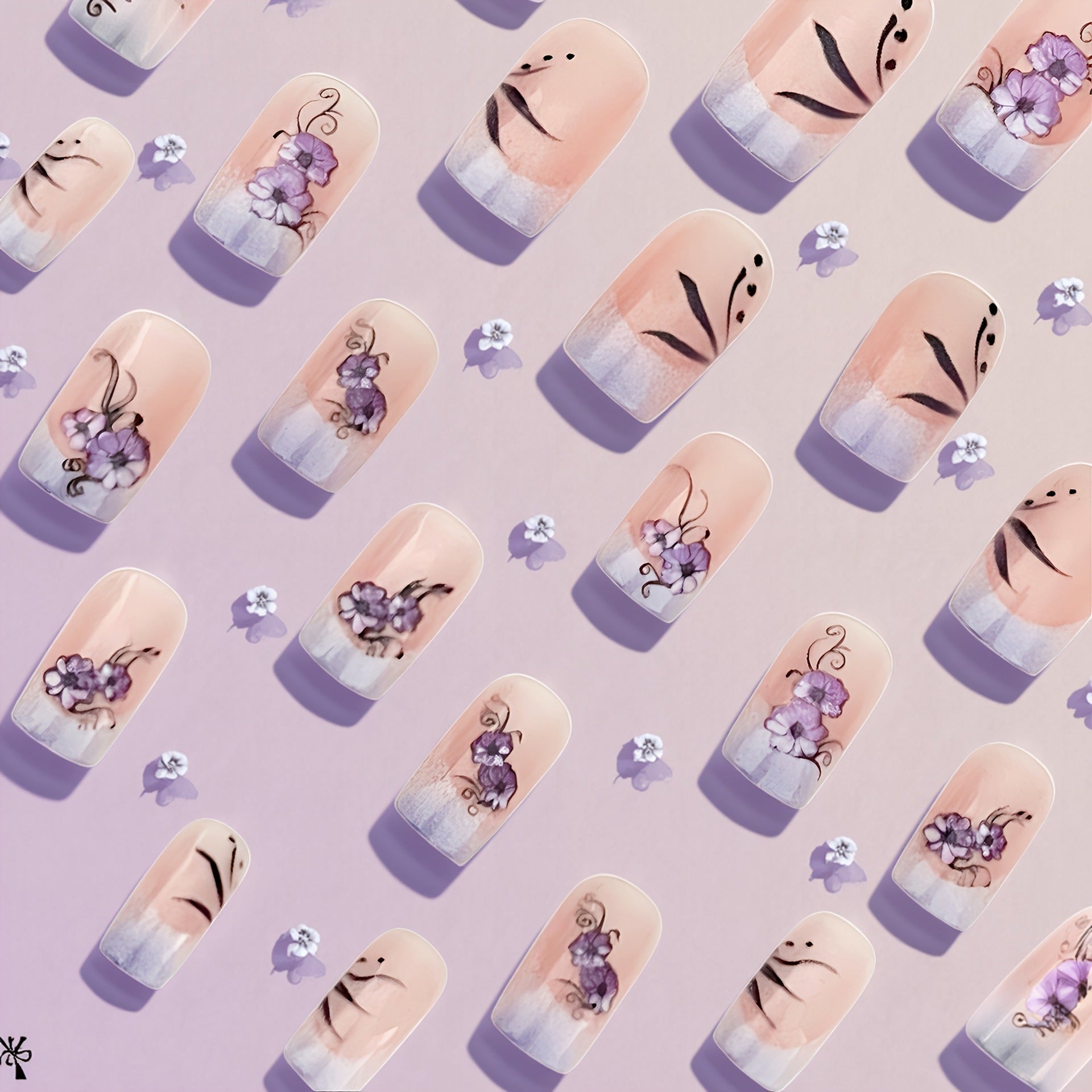 15 Sizes-30 Pcs Acrylic Press On Nails X004RPFHDZ