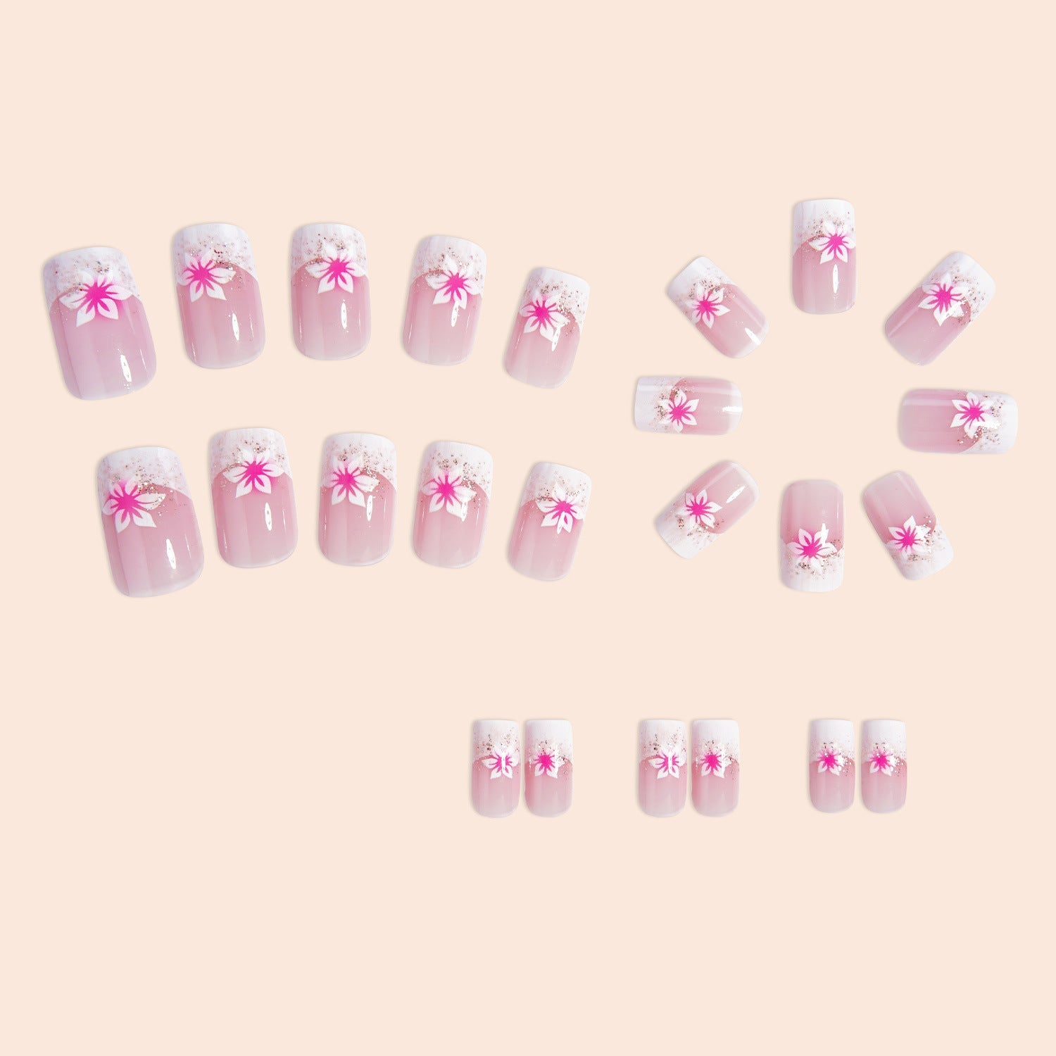 15 Sizes-30 Pcs Acrylic Press On Nails X004C0RFM1