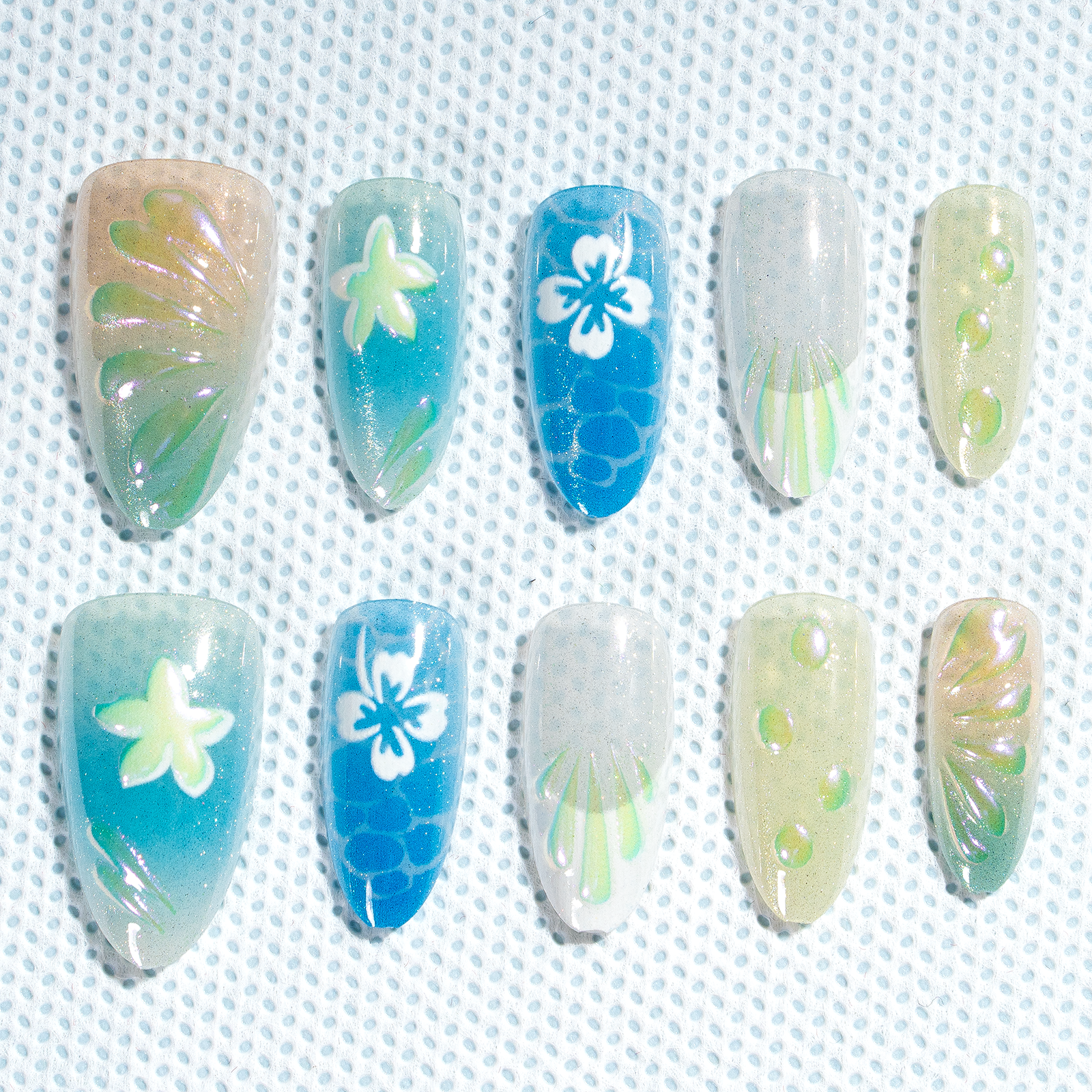 Sale 15 Sizes-30 Pcs 3D Press On nails tk3d03