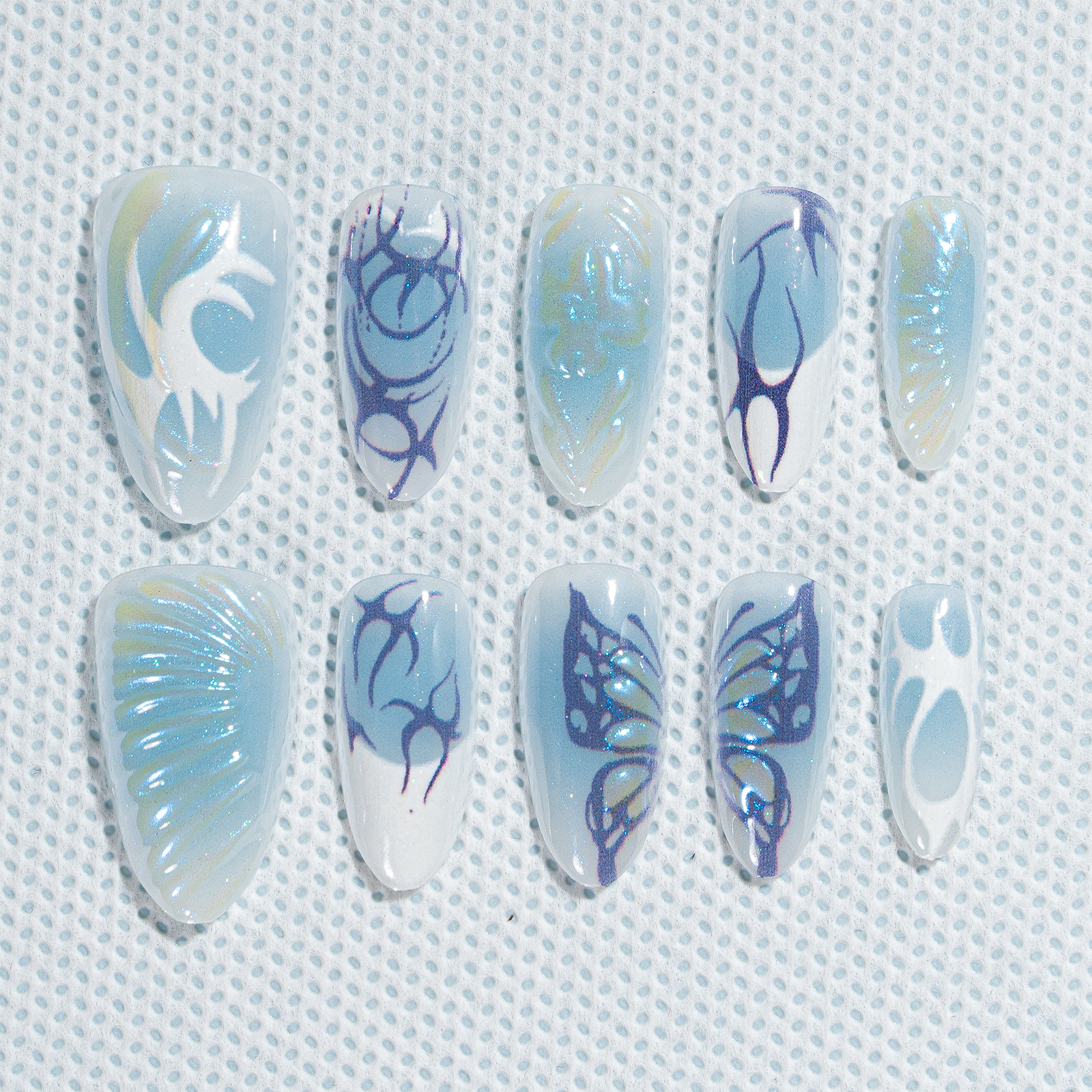Sale 15 Sizes-30 Pcs 3D Press On nails tk3d03