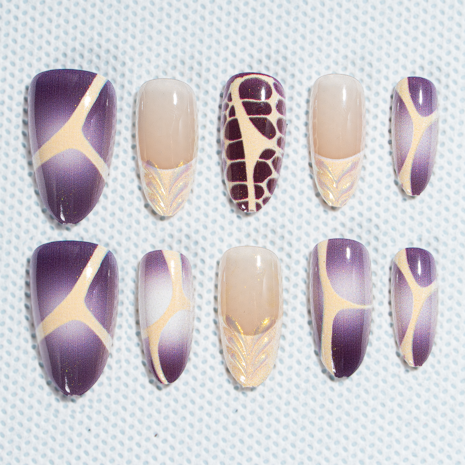 Sale 15 Sizes-30 Pcs 3D Press On nails tk3d03