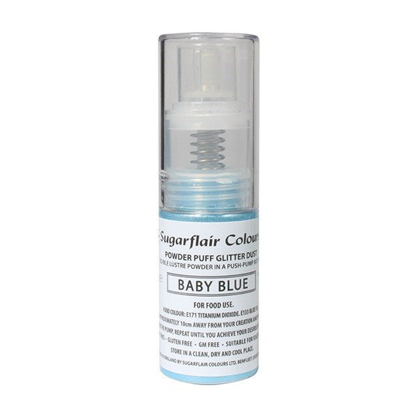 Glitter Powder Puff Spray - Baby Blue -10g