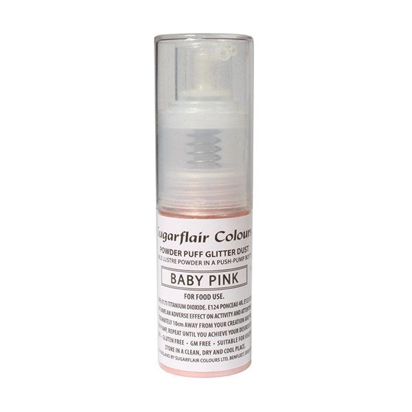 Glitter Powder Puff Spray - Baby Pink -10g