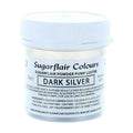 Sugarflair Powder Puff Lustre Refill - Dark Silver -25g